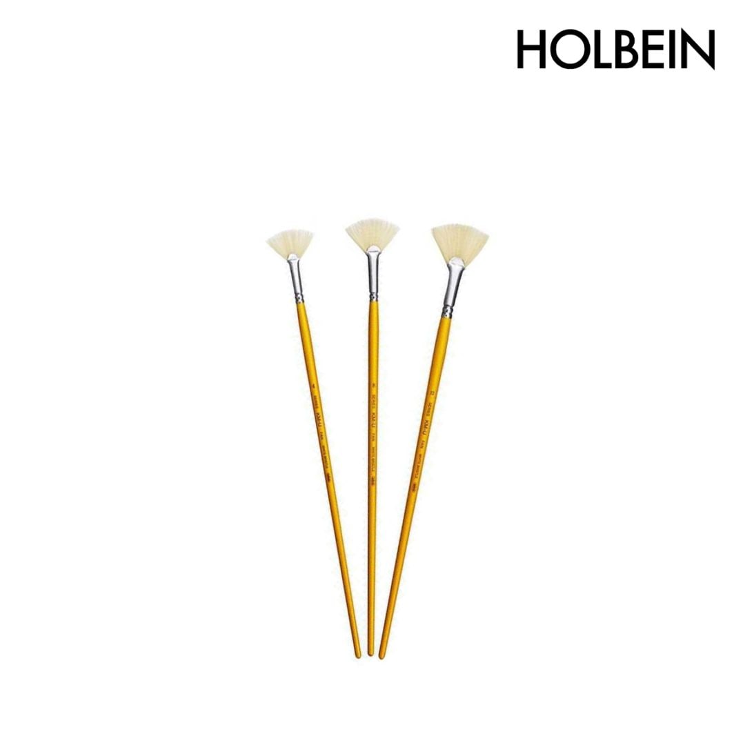 ホルベイン 油彩画筆 KM-U (豚毛) ファン 4/8/12号