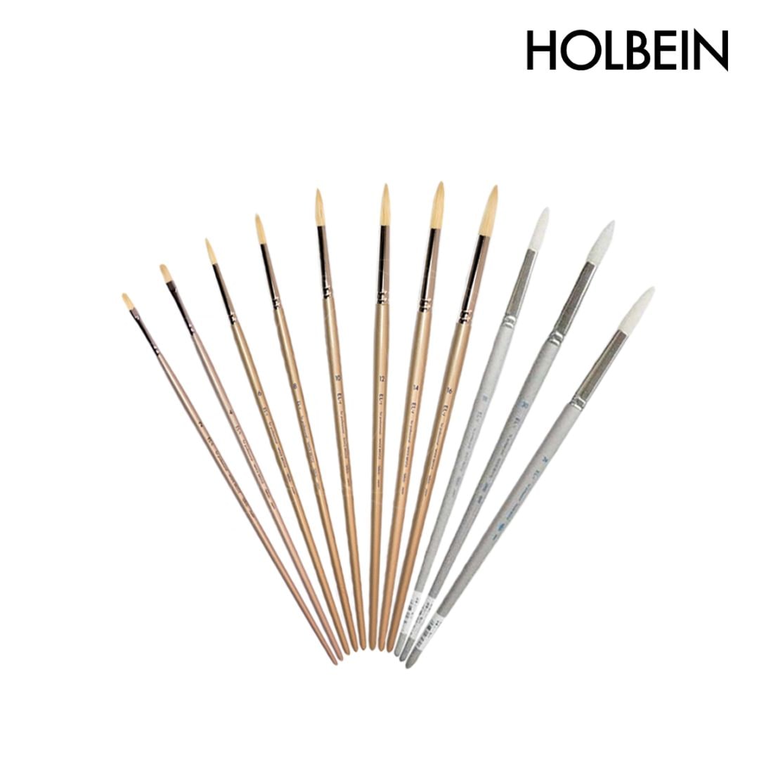 ホルベイン 油彩画筆 El-ｈ(豚毛) フラット 2号-24号