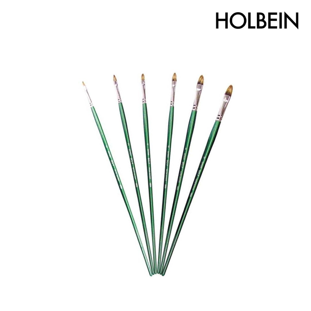 ホルベイン 油彩画筆 BG-F (ウォーターバジャー毛) フィルバート 0号-10号