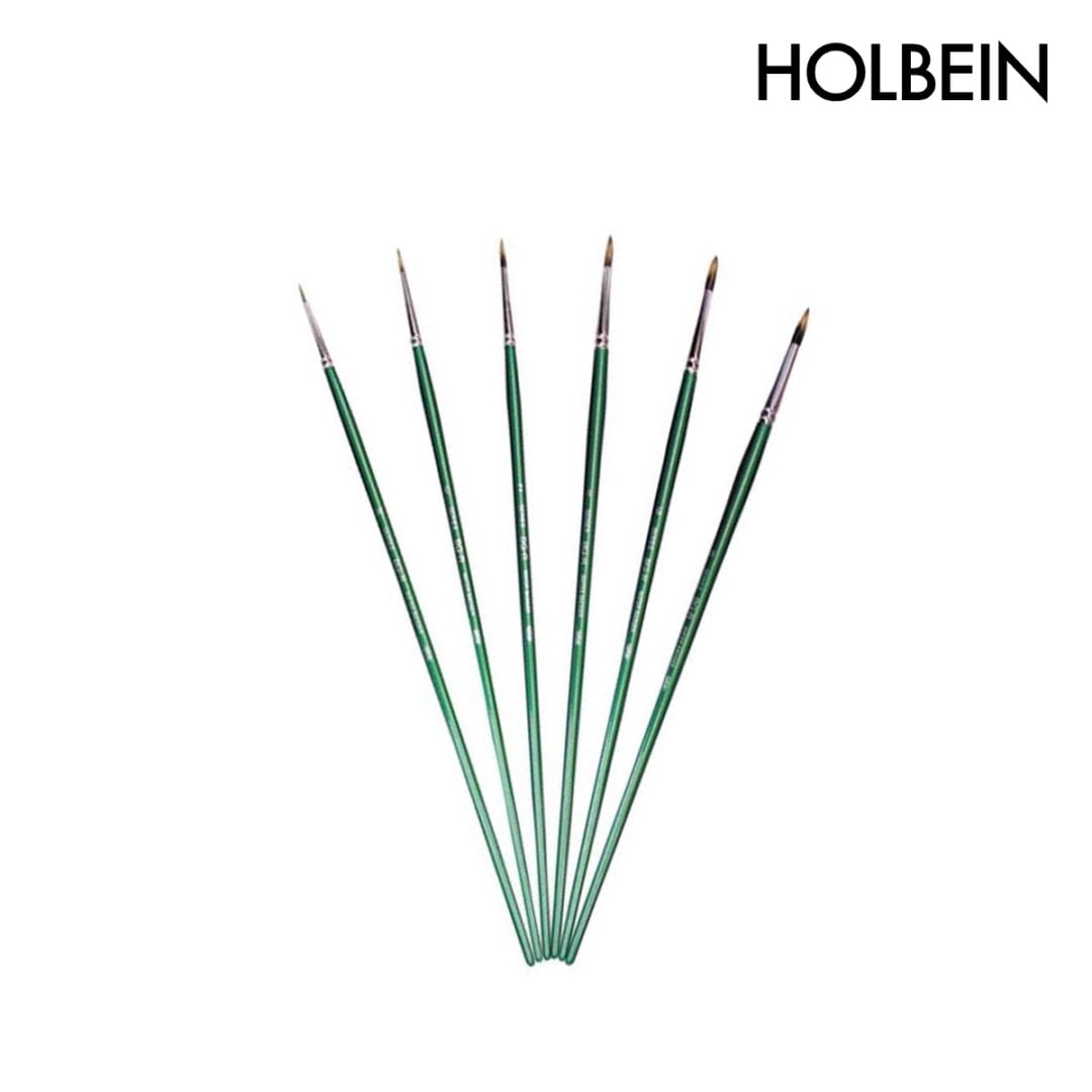 ホルベイン 油彩画筆 BG-R (ウォーターバジャー毛) ラウンド 00号-8号