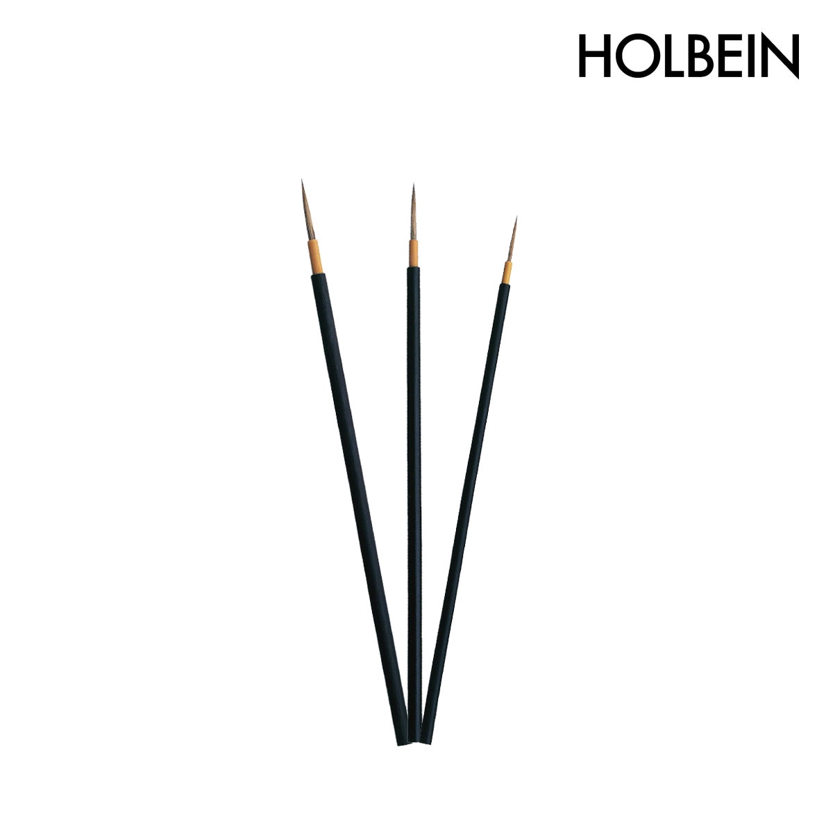 ホルベイン 日本画筆 優彩 白狸面相 大/中/小