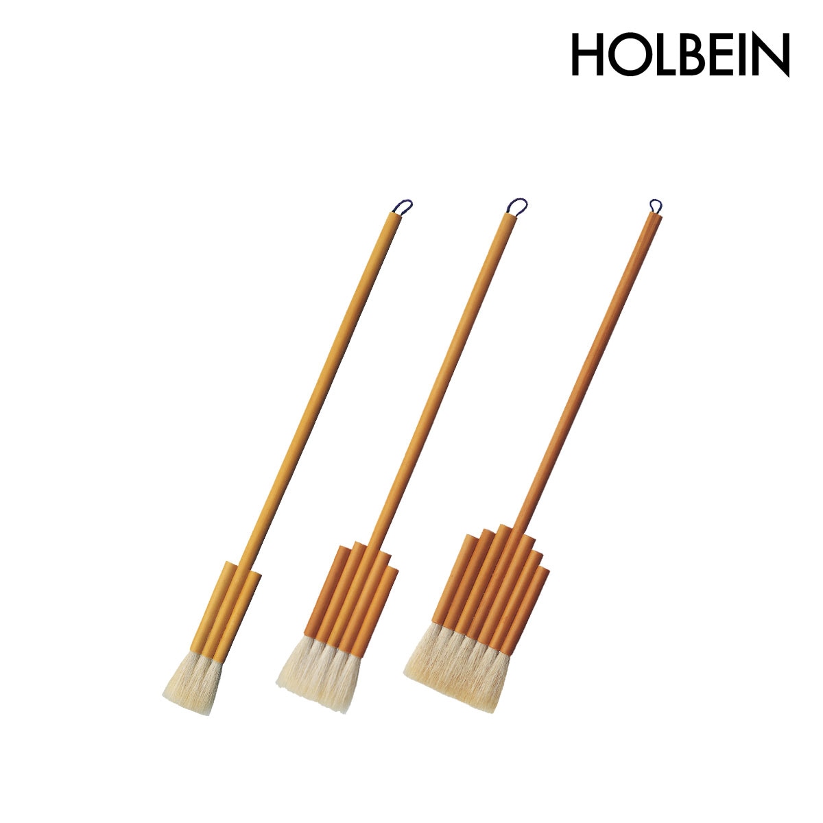 ホルベイン 日本画筆 優彩筆 連筆 中太平 中太 3本立/5本立/7本立