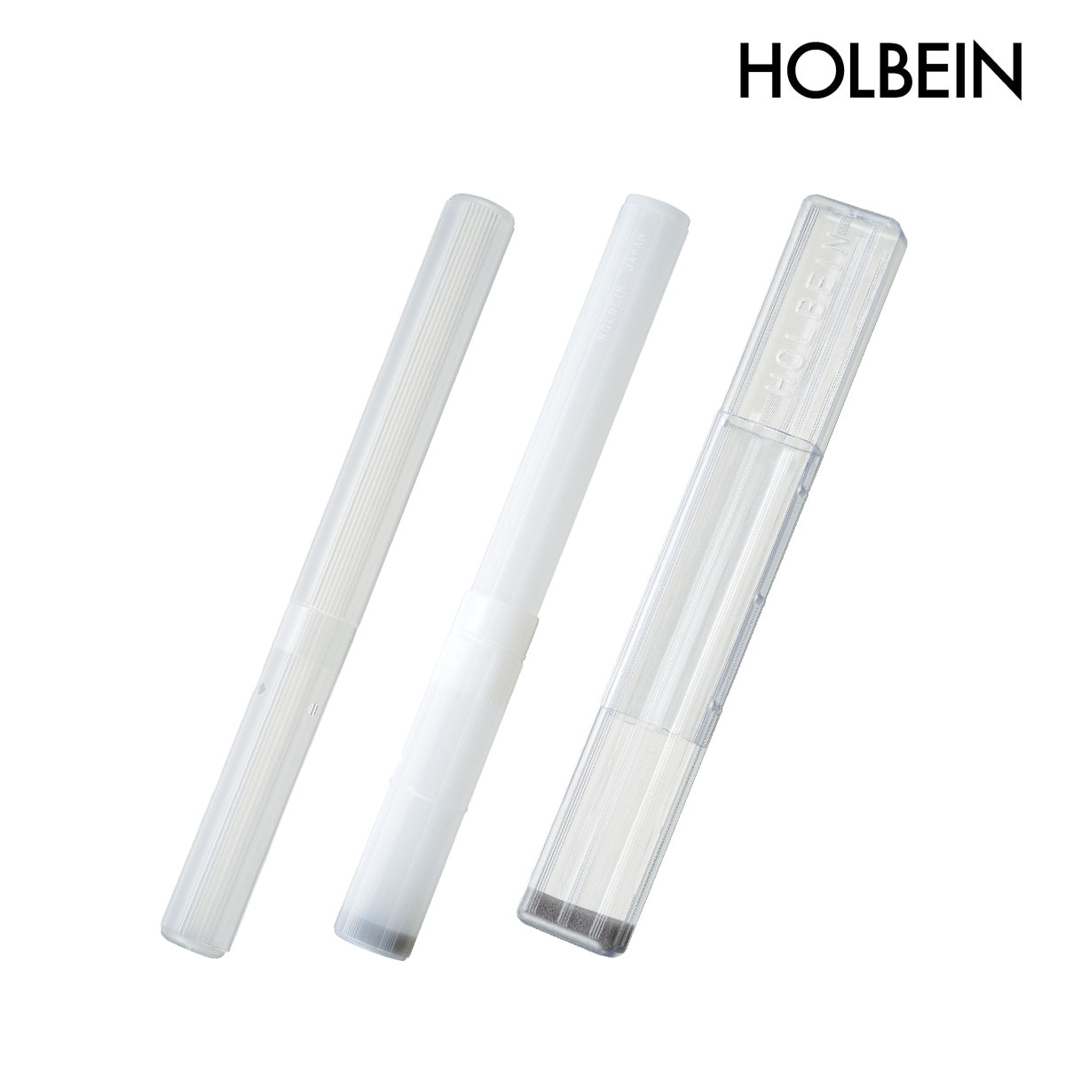 ホルベイン プラスチック製 筆筒 丸型(小)/丸型(大)/角型