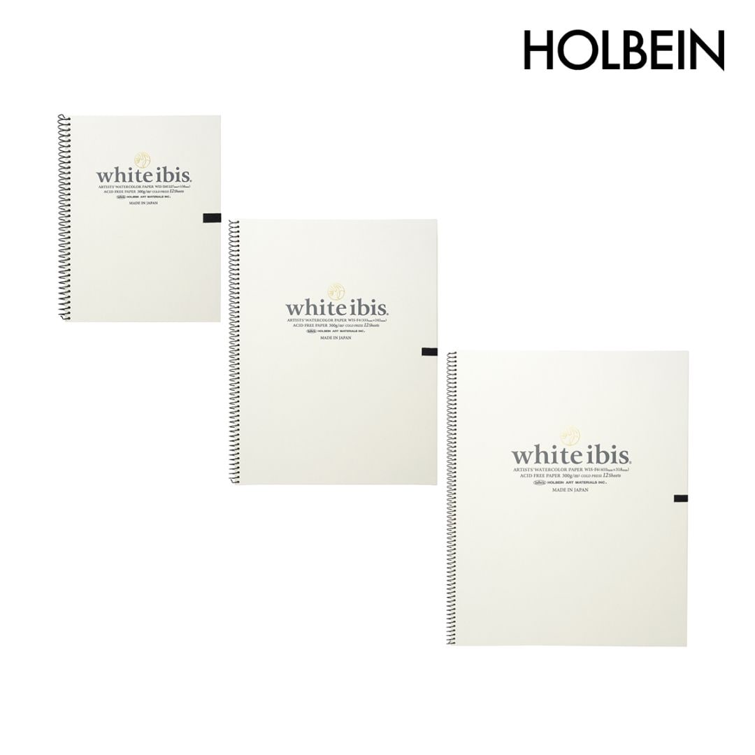 ホルベイン ホワイトアイビス水彩紙 スプリング 300g 中目 (SM/F4/F6)各サイズ