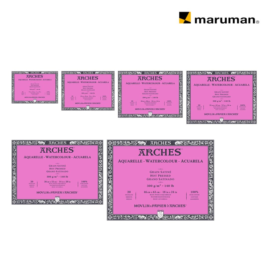 新品　アルシュ水彩紙　F6サイズ　31cmx410cm 300g/m² アルシュ水彩紙 ブロック 荒目 300g/㎡ ＜F6＞ | 製品情報