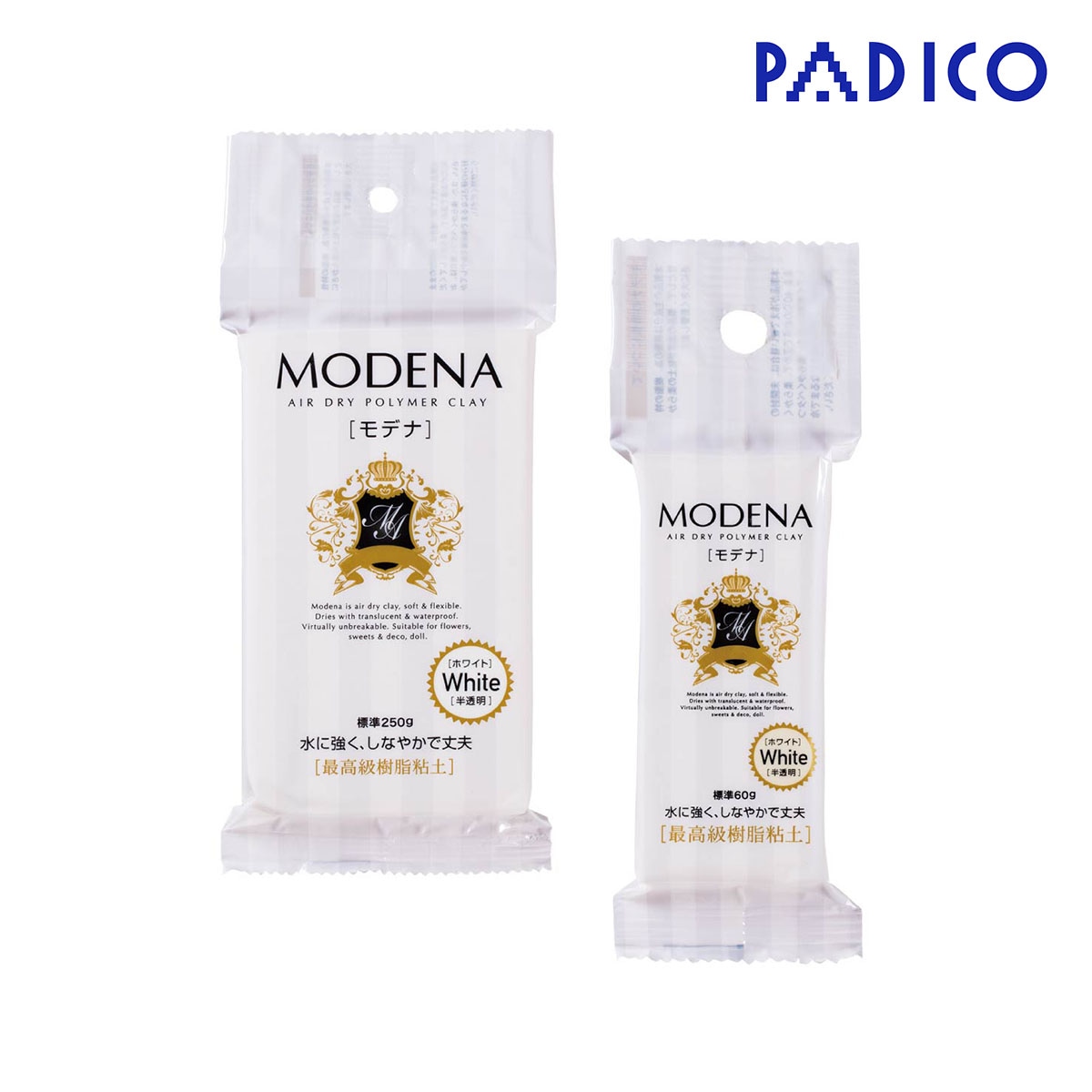 パジコ モデナ ホワイト 各サイズ(250g/60g)