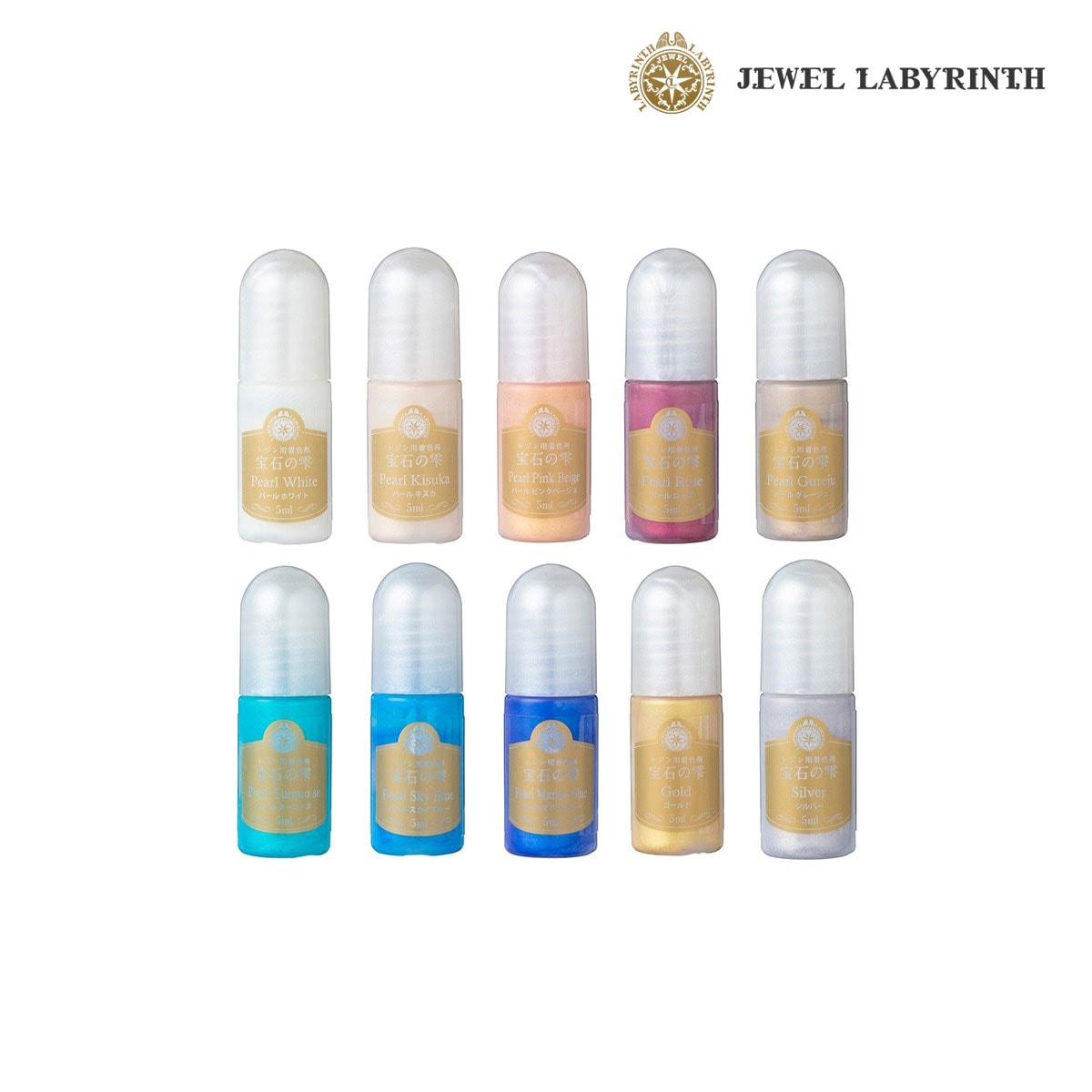 パジコ 宝石の雫 パール全8色(ホワイト/キスカ/ピンクベージュ/ローズ/グレージュ/ターコイズ/スカイブルー/マリンブルー) / ゴールド/シルバー