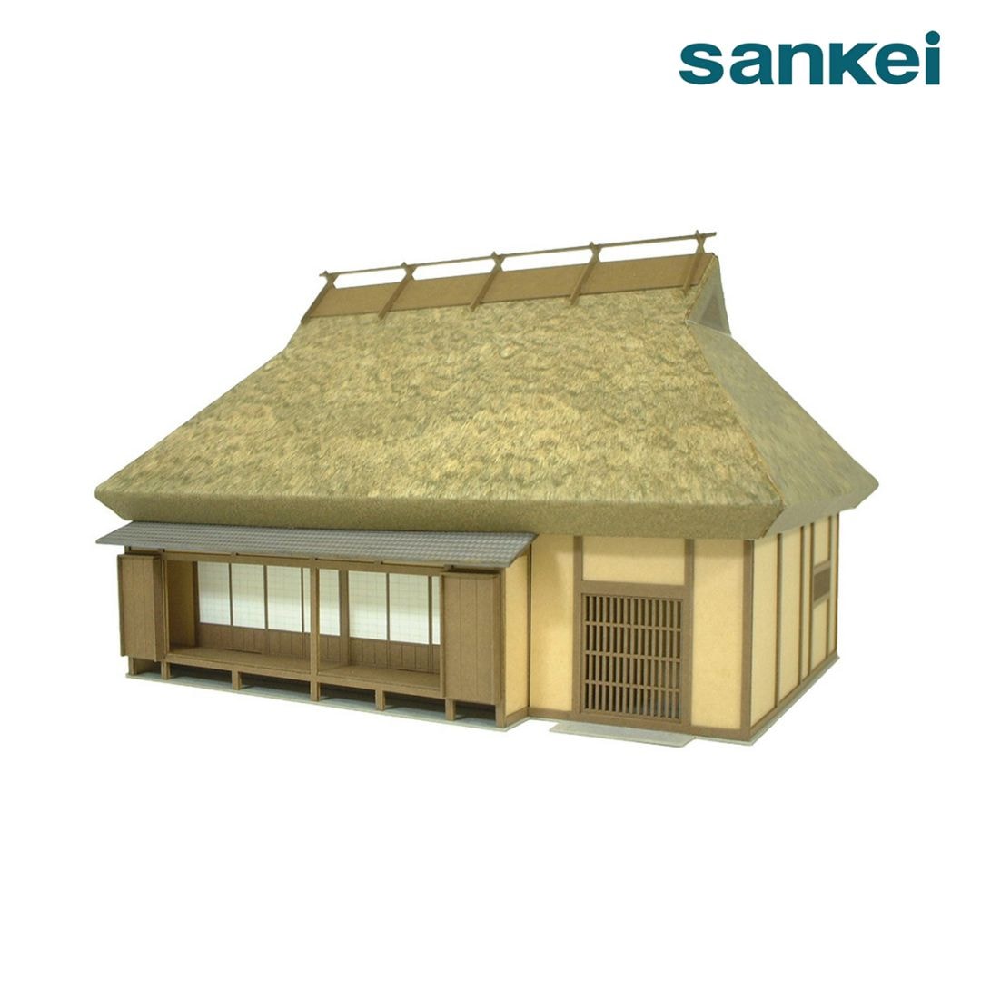さんけい ジオラマ 情景シリーズ S=1/87 茅葺民家-1 (MK05-07)