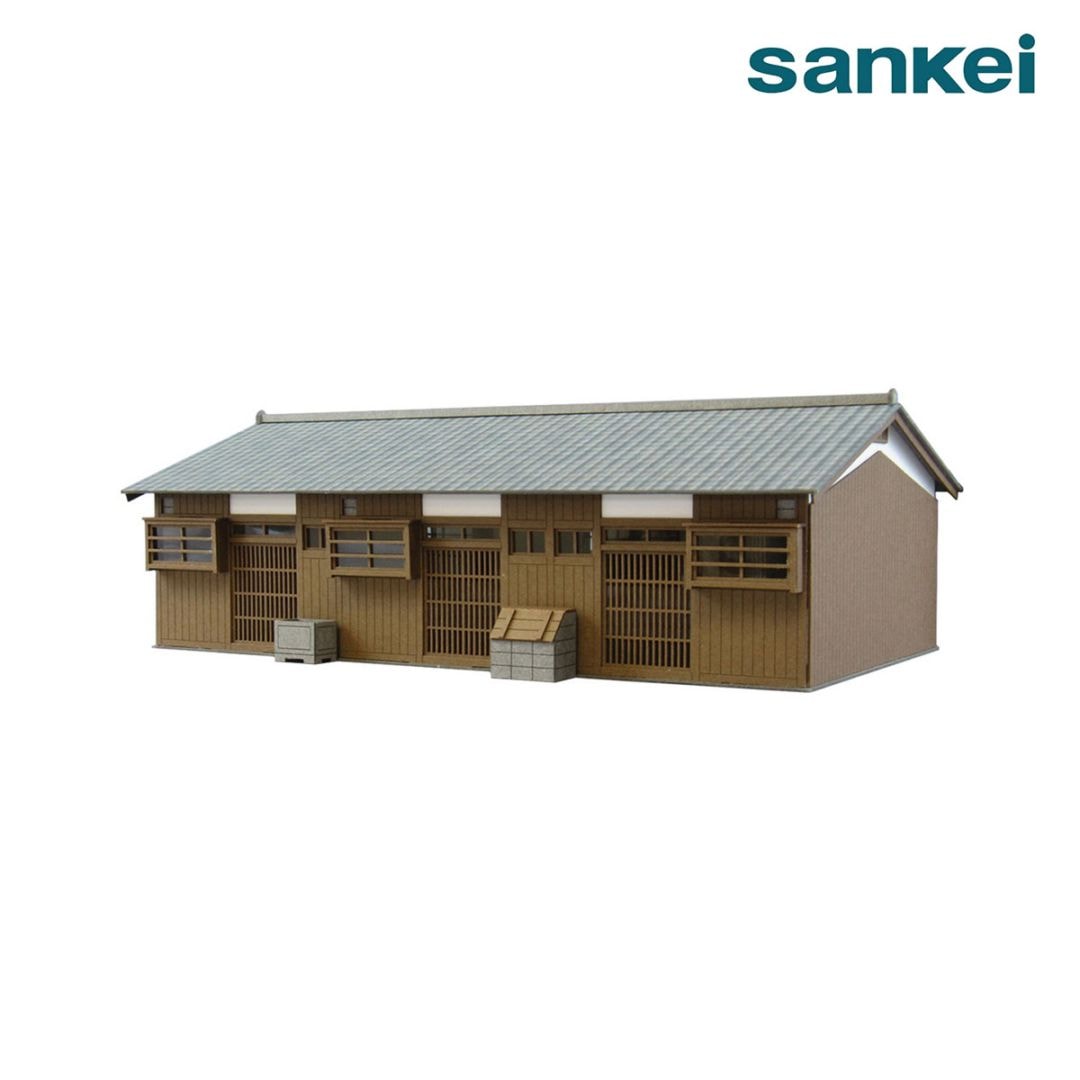 さんけい ジオラマ 情景シリーズ S=1/87 長屋-1 (MK05-19)