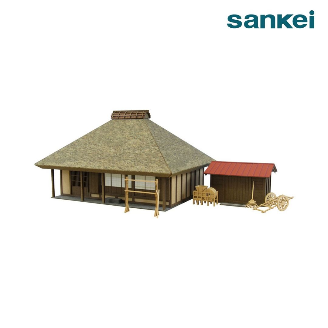 さんけい ジオラマ 情景シリーズ S=1/87 茅葺民家-2 (MK05-20)