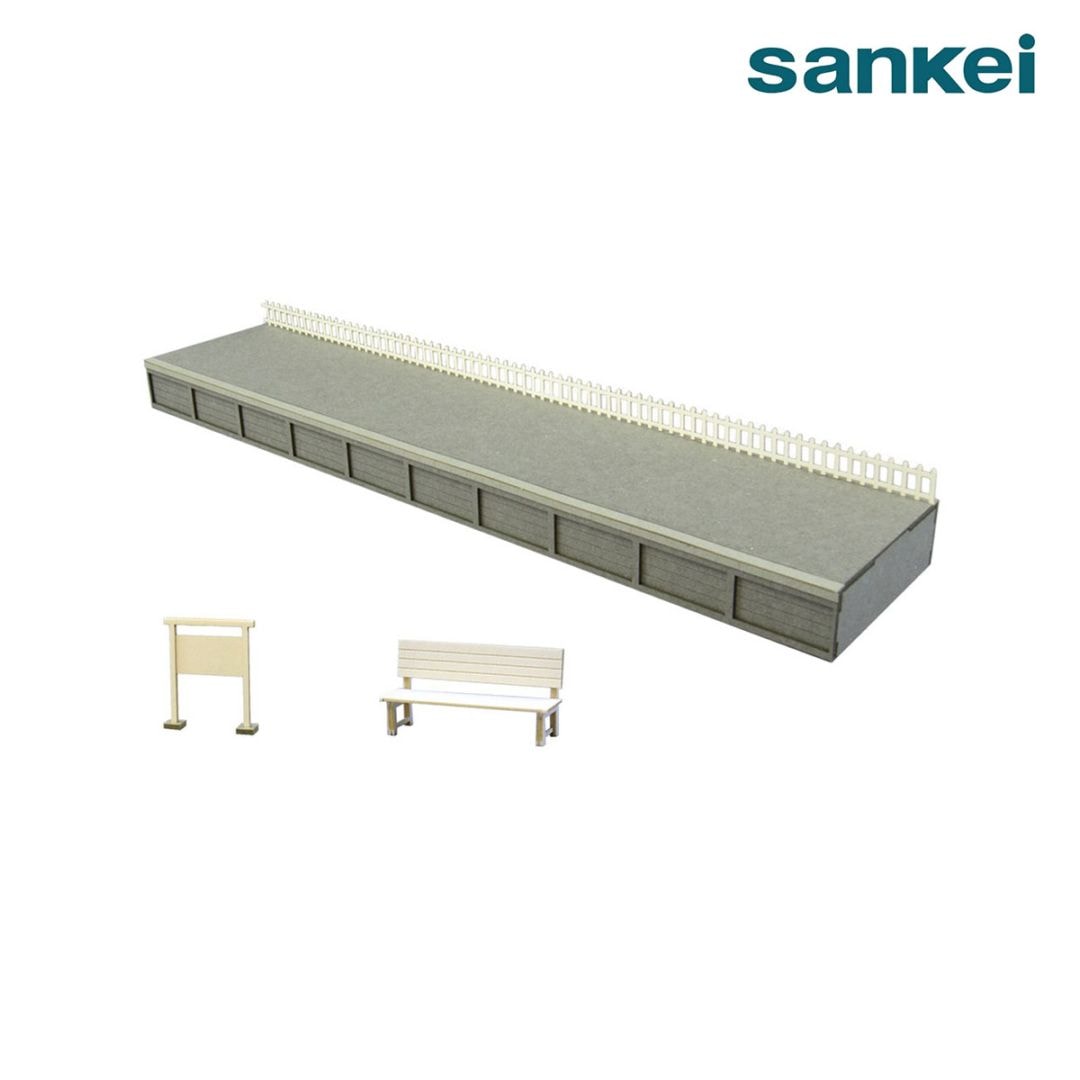 さんけい ジオラマ 情景シリーズ S=1/87 ホーム58Ａ延長 (MK05-23)