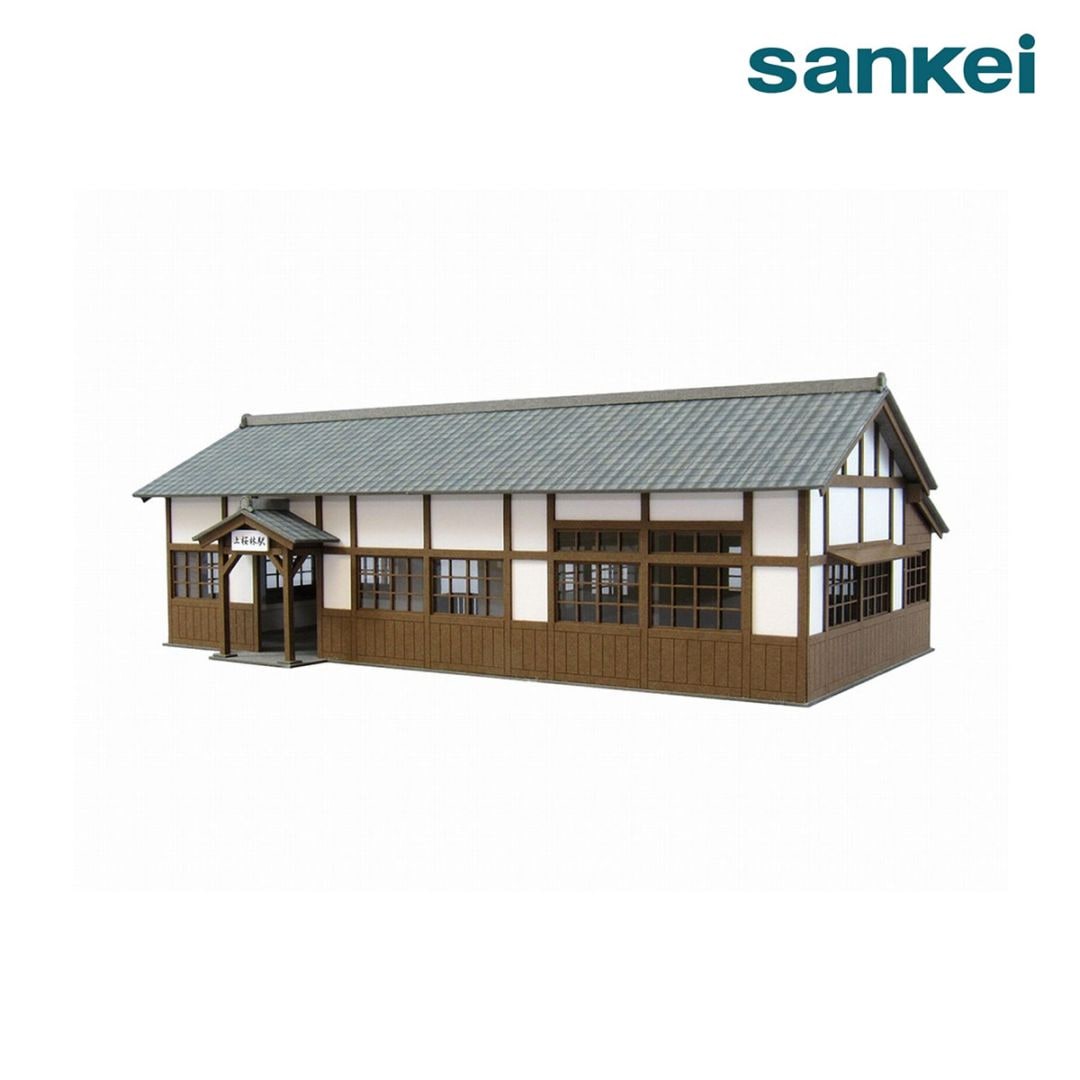 さんけい ジオラマ 情景シリーズ S=1/87 駅舎-4 (MK05-27)