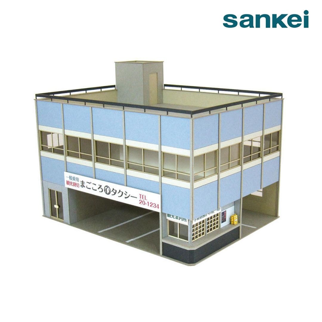 さんけい ジオラマ 情景シリーズ S=1/80 タクシー営業所 (MK05-52)