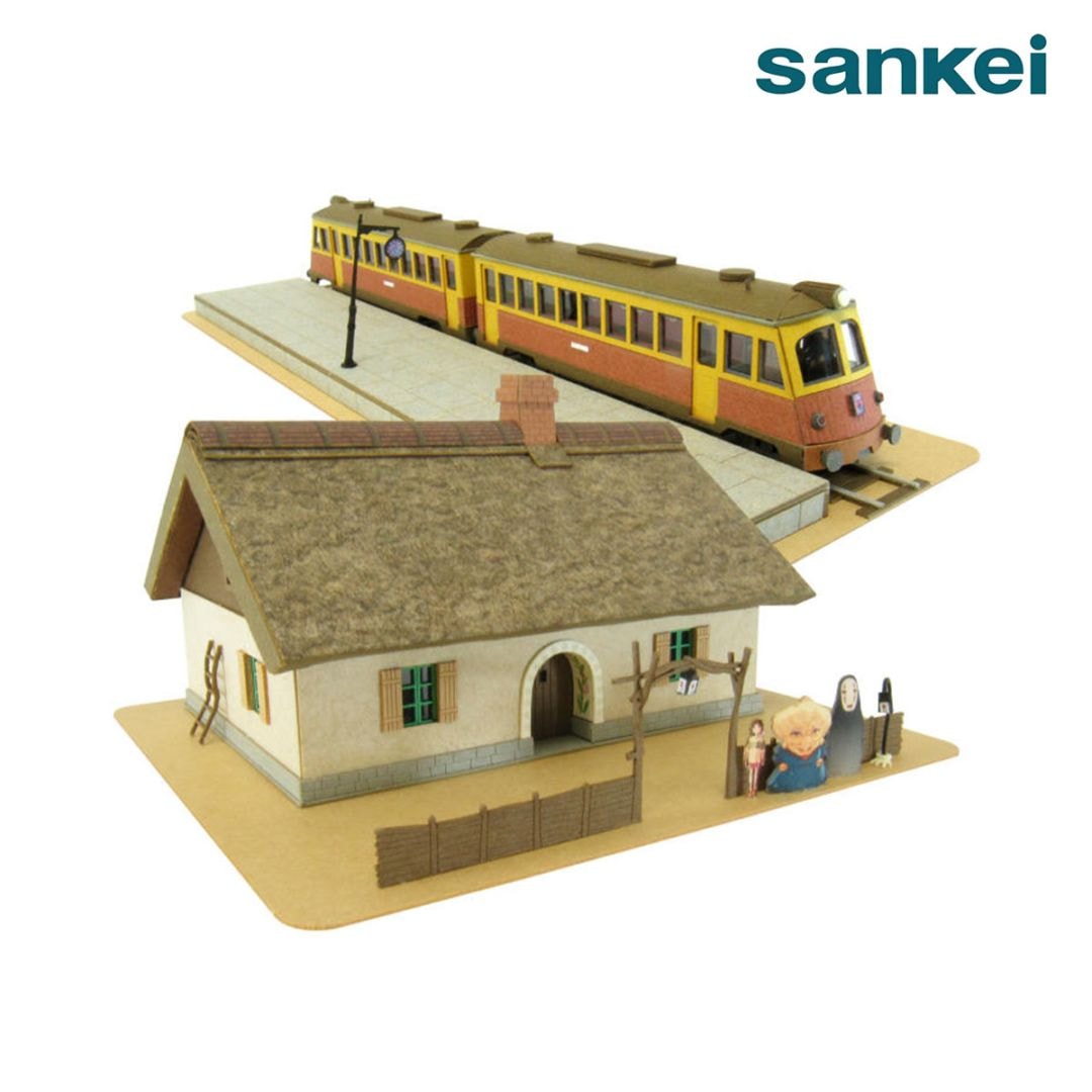 さんけい スタジオジブリ作品シリーズ S=1/150 銭婆の家と海原電鉄 (MK07-07)