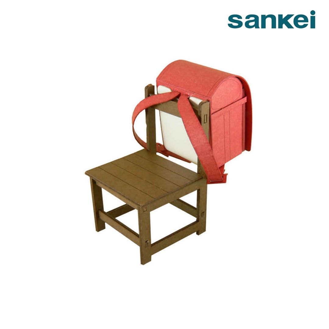 さんけい みにちゅあーと プチ S=1/12 椅子とランドセル(赤) (MP01-15)