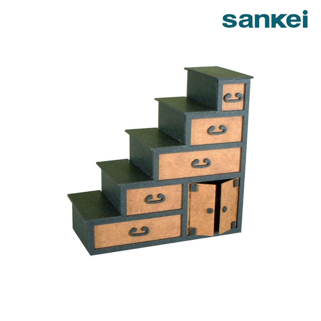 さんけい みにちゅあーと プチ S=1/24 箱階段 (MP01-36)