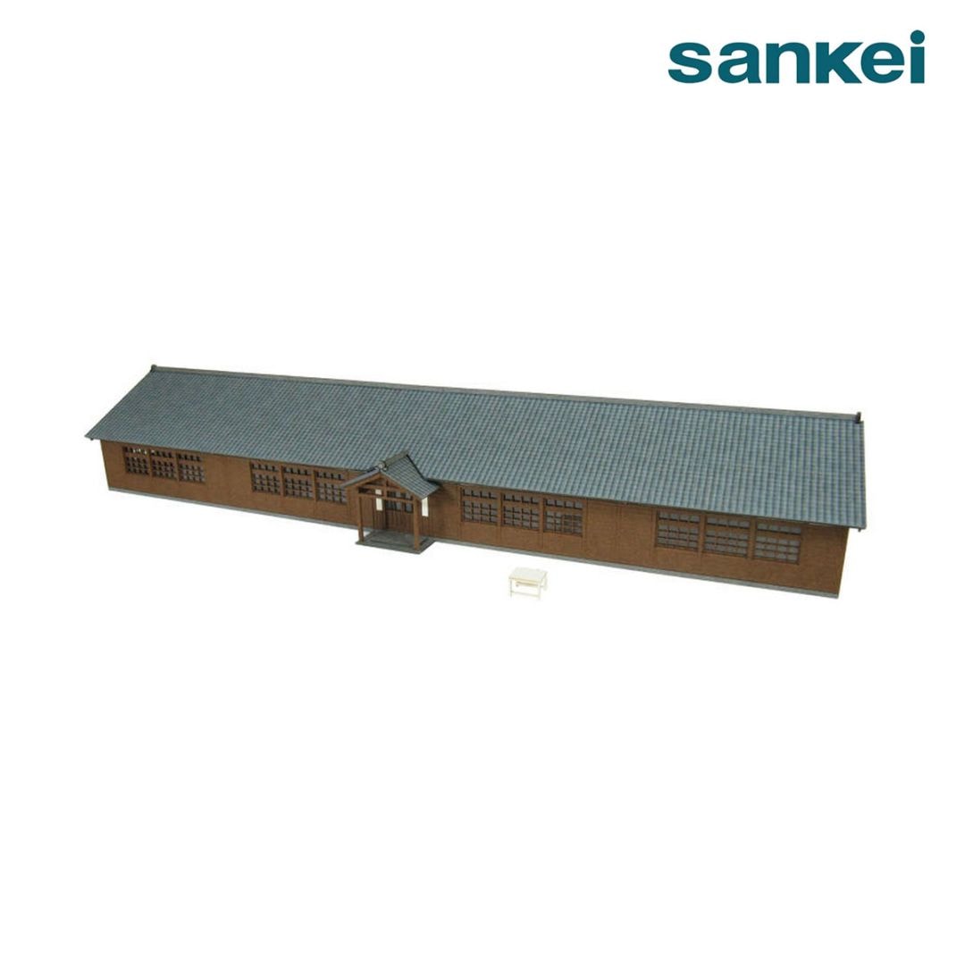 さんけい なつかしのジオラマシリーズS=1/150 木造校舎 (MP03-104)