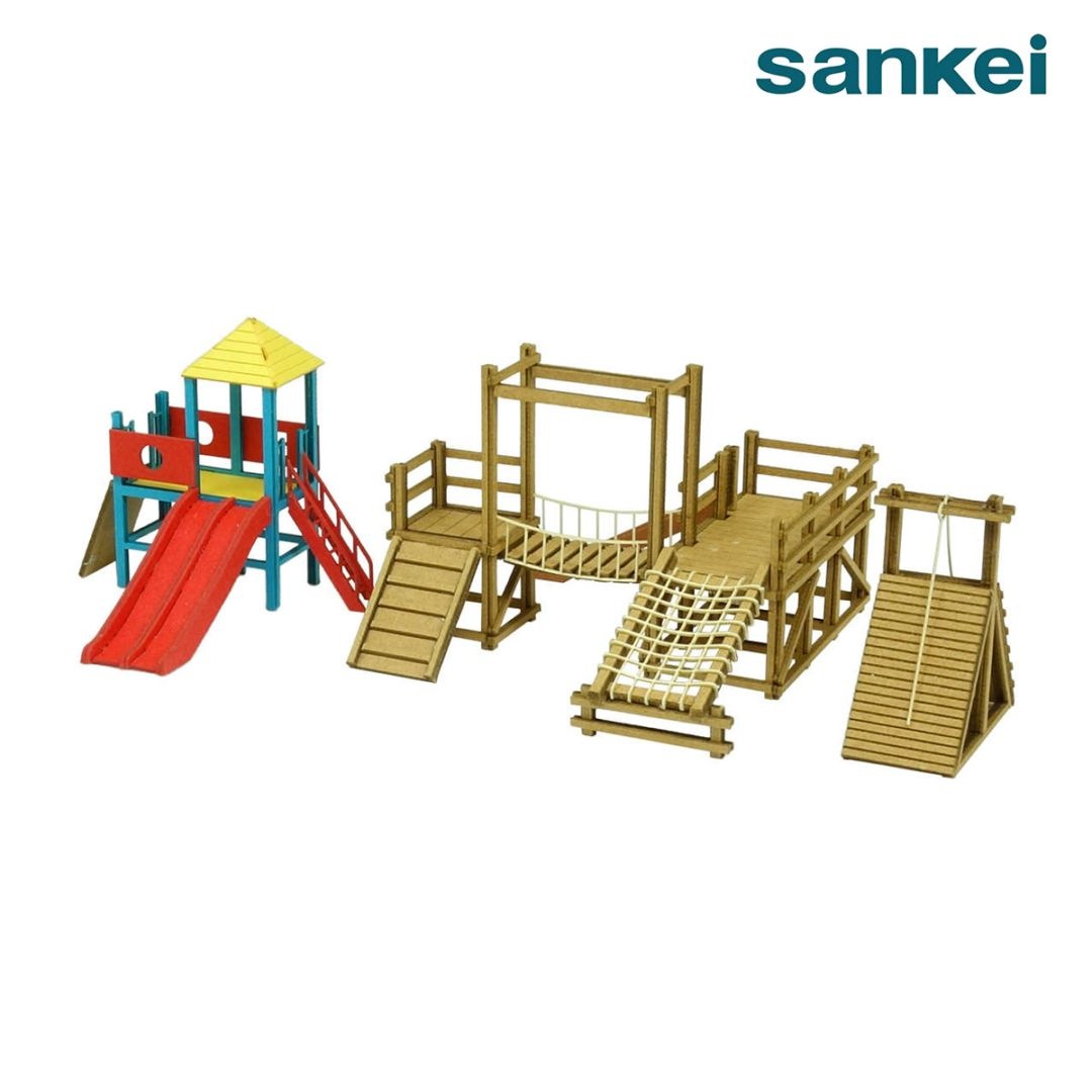 さんけい なつかしのジオラマシリーズS=1/150 アスレチック遊具 (MP03-111)