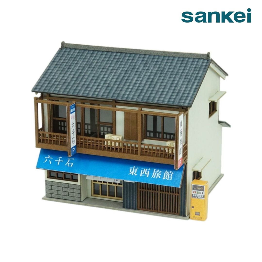 さんけい なつかしのジオラマシリーズS=1/150 旅館 (MP03-113)