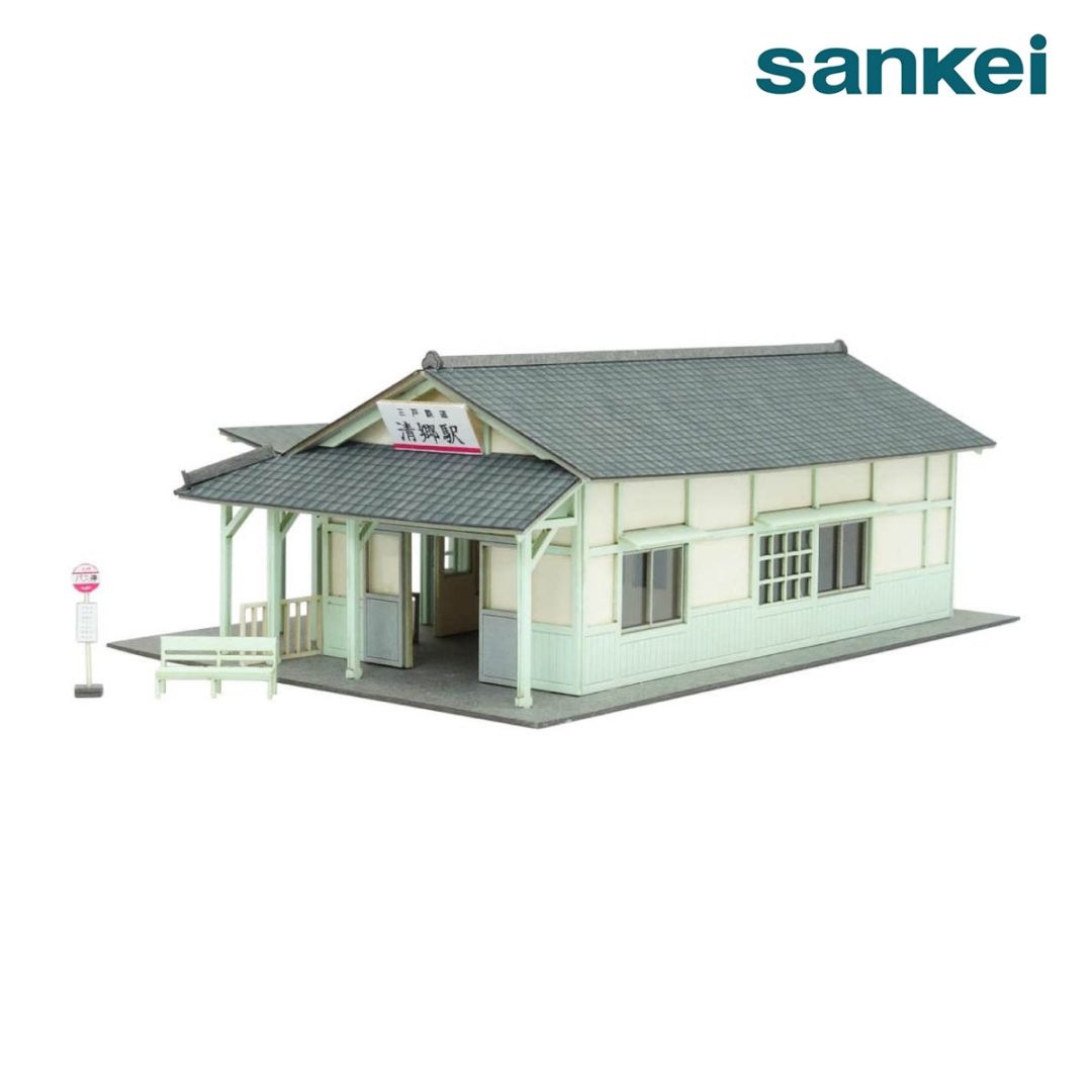 さんけい なつかしのジオラマシリーズS=1/150 駅舎 J  (MP03-114)