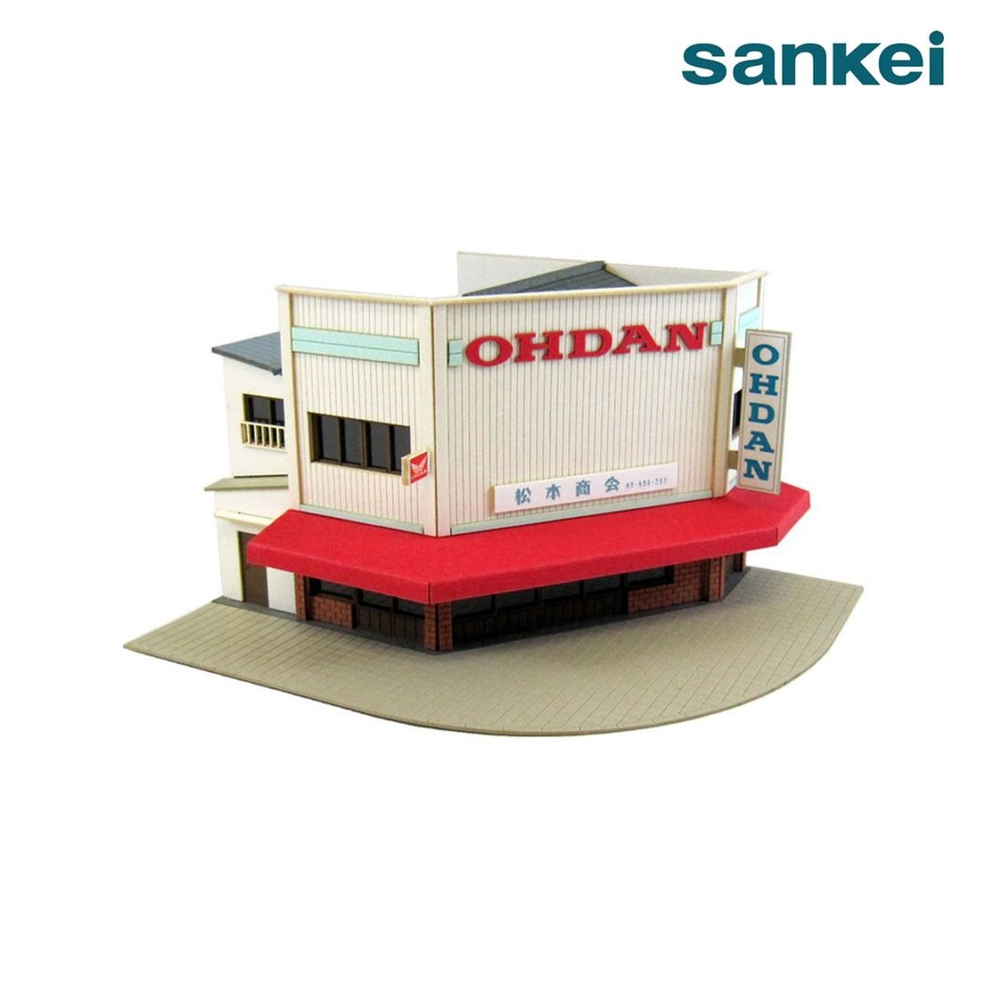 さんけい なつかしのジオラマシリーズS=1/150 バイク屋 (MP03-60)