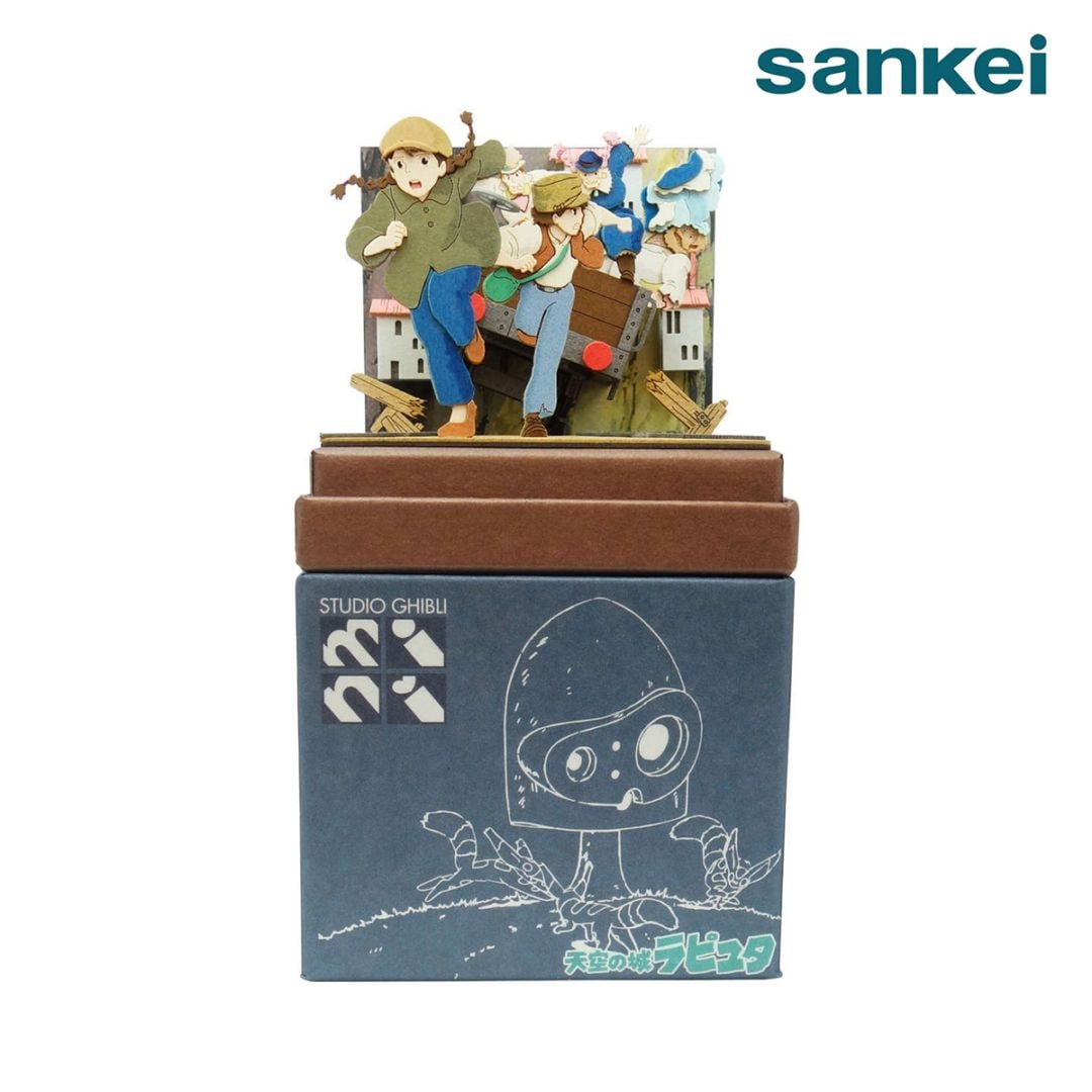 さんけい スタジオジブリ mini 逃げるシータとパズー (MP07-133)