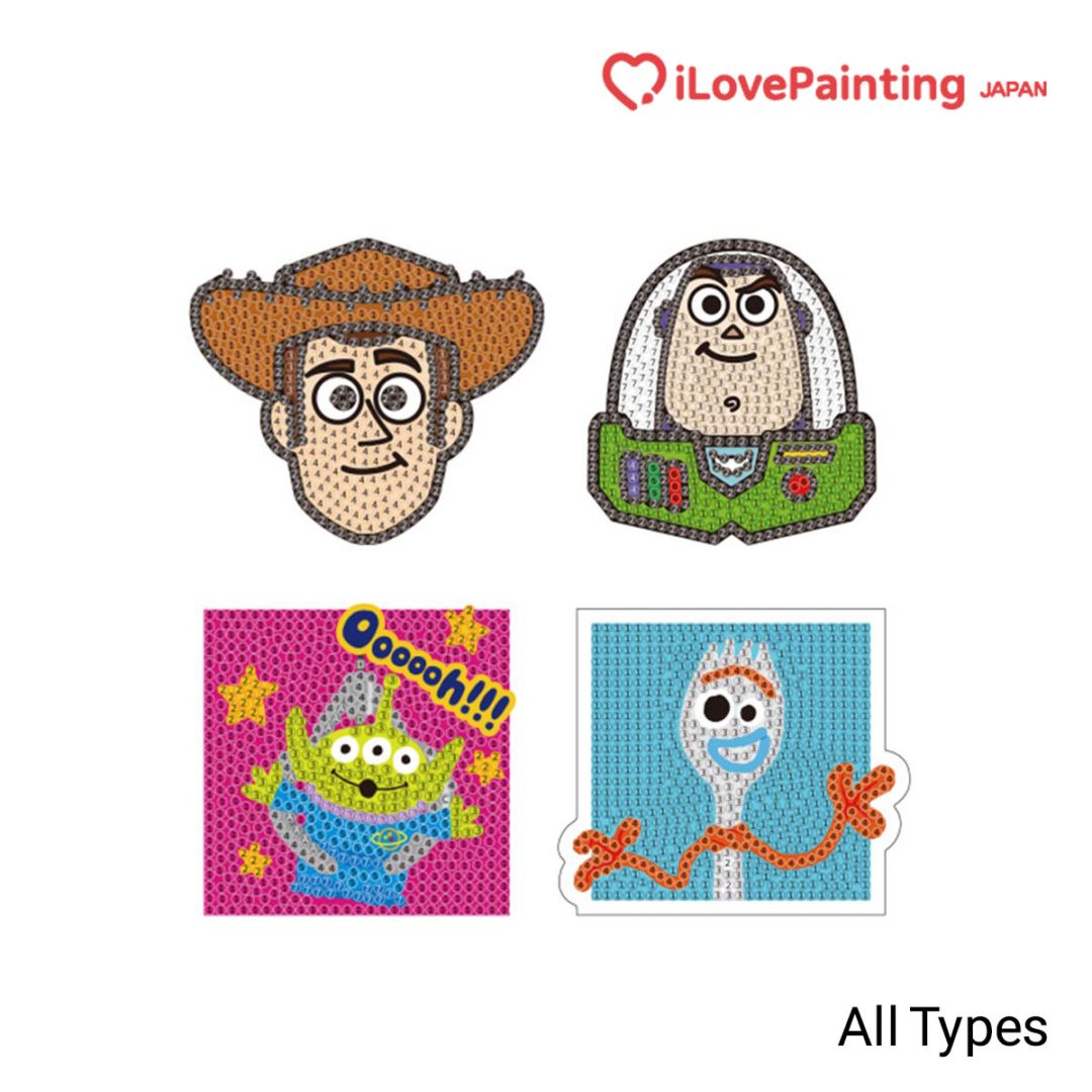 DIYキュービックペインティング ディズニー トイストーリー ステッカー型ダイヤモンドアートシリーズ(10x10CM) 全7種