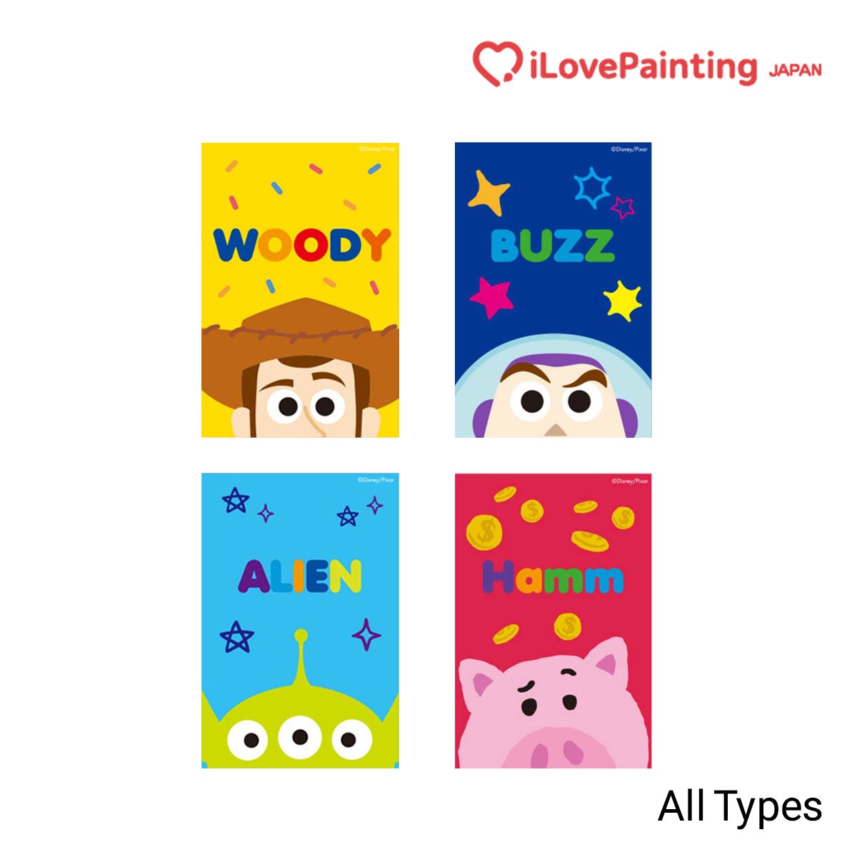 DIYキュービックペインティング ディズニートイストーリー ミニイーゼルタイプダイヤモンドアートシリーズ(10x15CM) 全6種