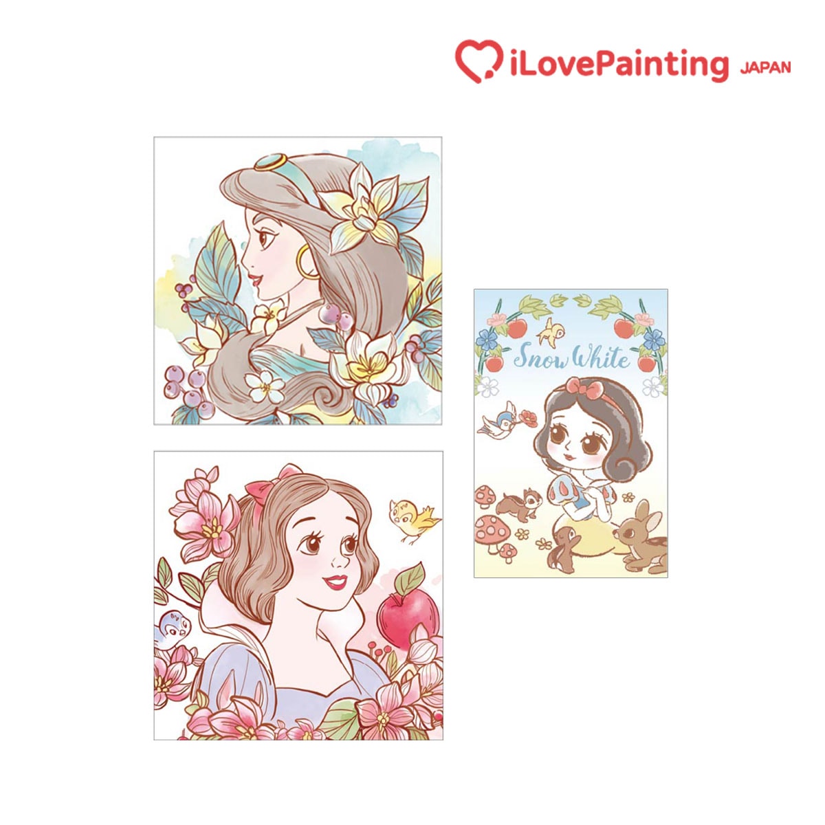 DIYキュービックペインティング ディズニープリンセス ミニイーゼルタイプダイヤモンドアートシリーズ 全2種 各サイズ
