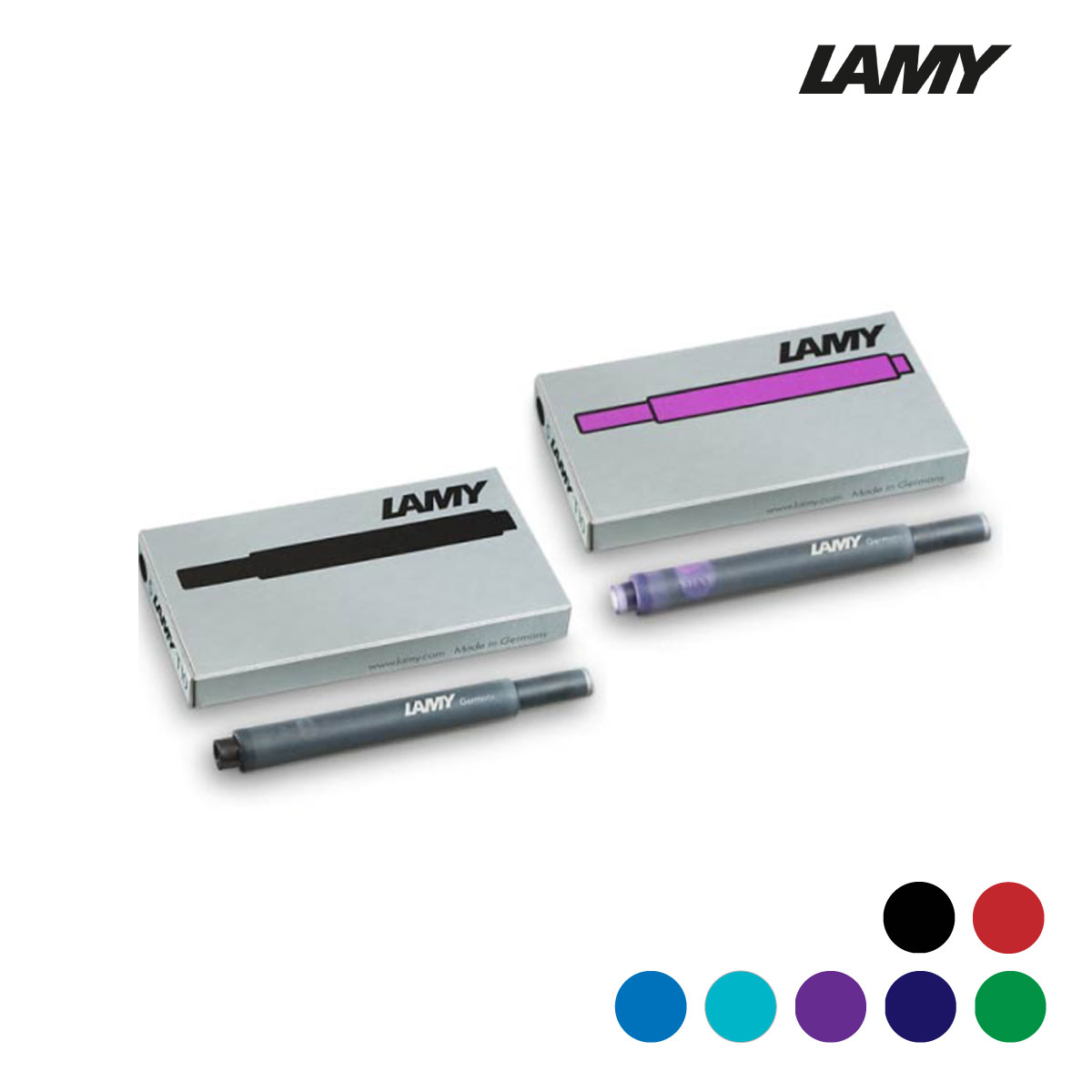 ラミー(LAMY) インクカートリッジ 5本/箱 T10 全7色