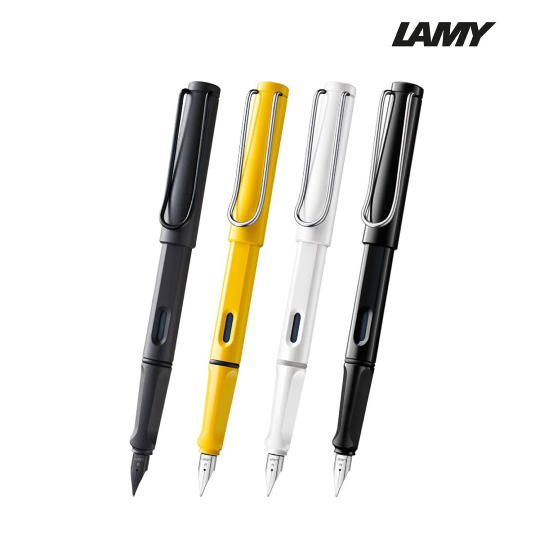 ラミー(LAMY) サファリ 万年筆 (EF/F/M)各サイズ 全4色(ブラック/イエロー/ホワイト/シャイニーブラック) 