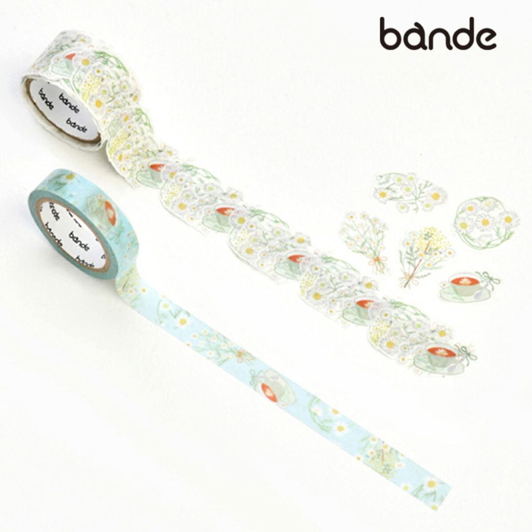 bande マスキングロールステッカー カモミールの花ことば あなたを癒す (BDA670)