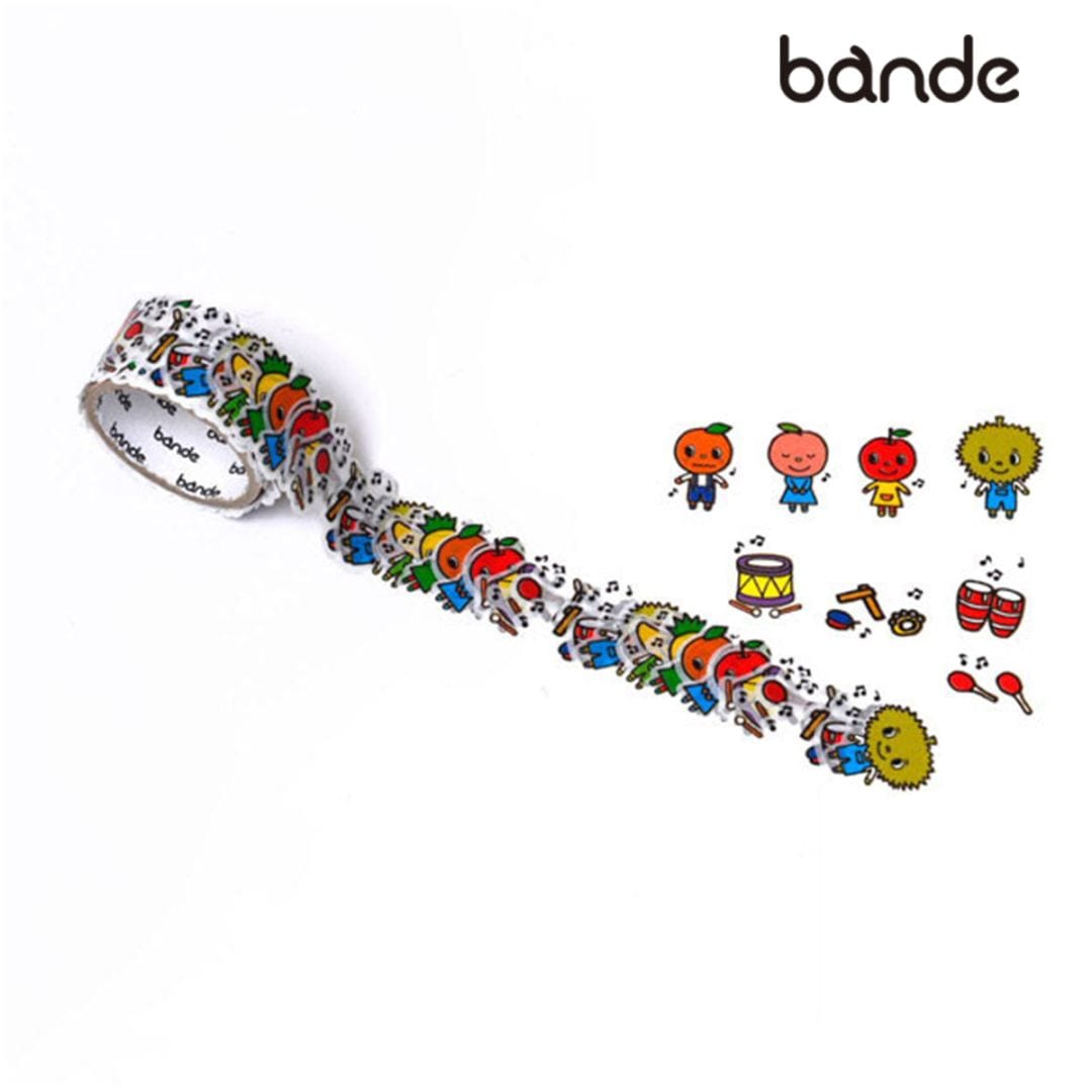 bande マスキングロールステッカー ぷっぷるとおともだち（楽器） (CMR073)