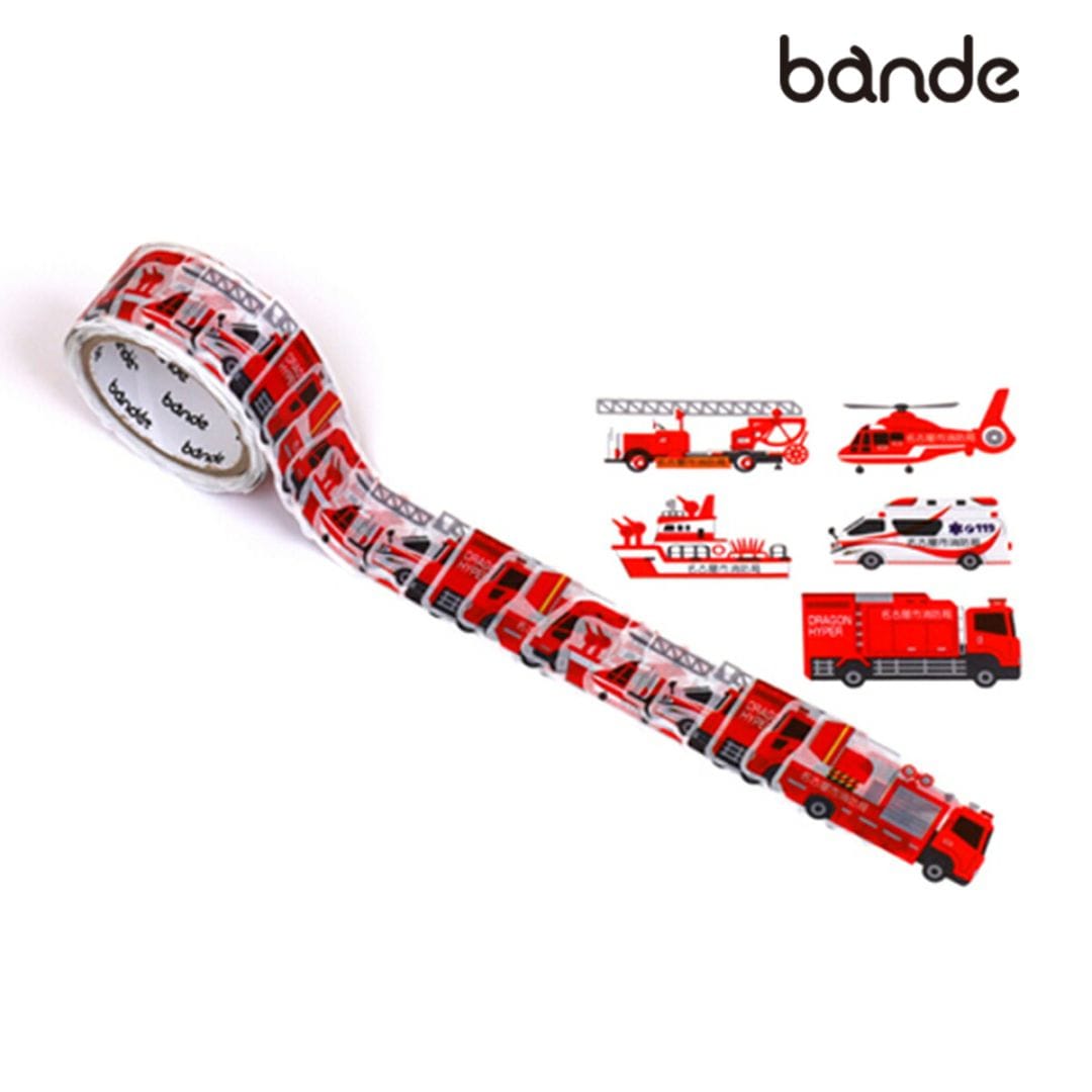 bande マスキングロールステッカー まるごと名古屋の消防車両 (BDA652)