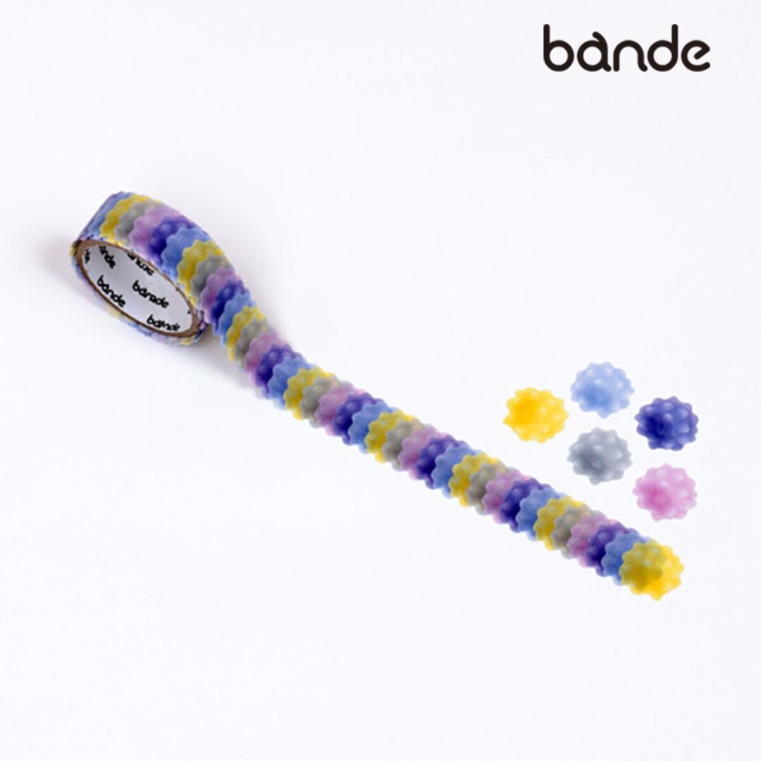 bande マスキングロールステッカー 金平糖ブルー (BDA645)