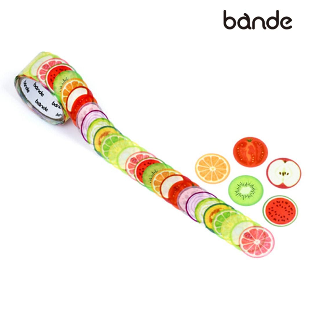 bande マスキングロールステッカー 輪切りフルーツ＆ベジタブル (BDA657)