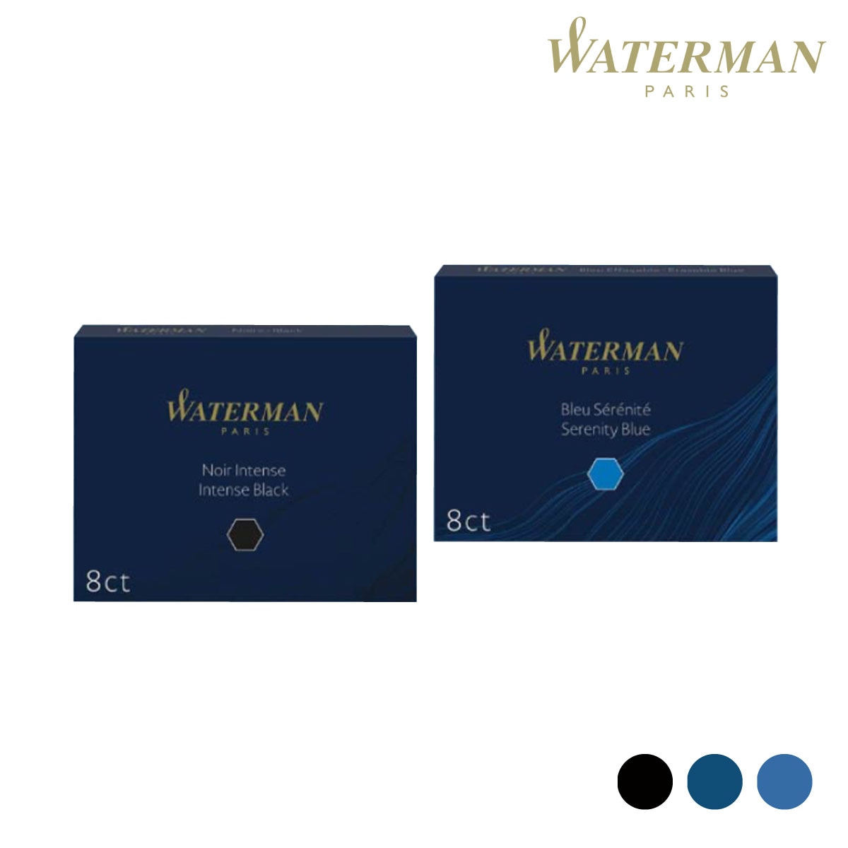 ウォーターマン カートリッジ STD23 8本入 全3色