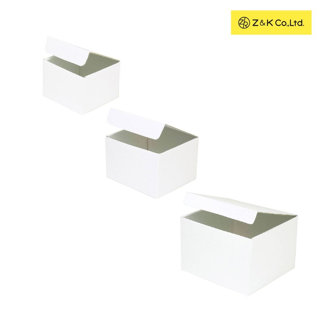 Z&K スクエアボックス ホワイト (全3サイズ)