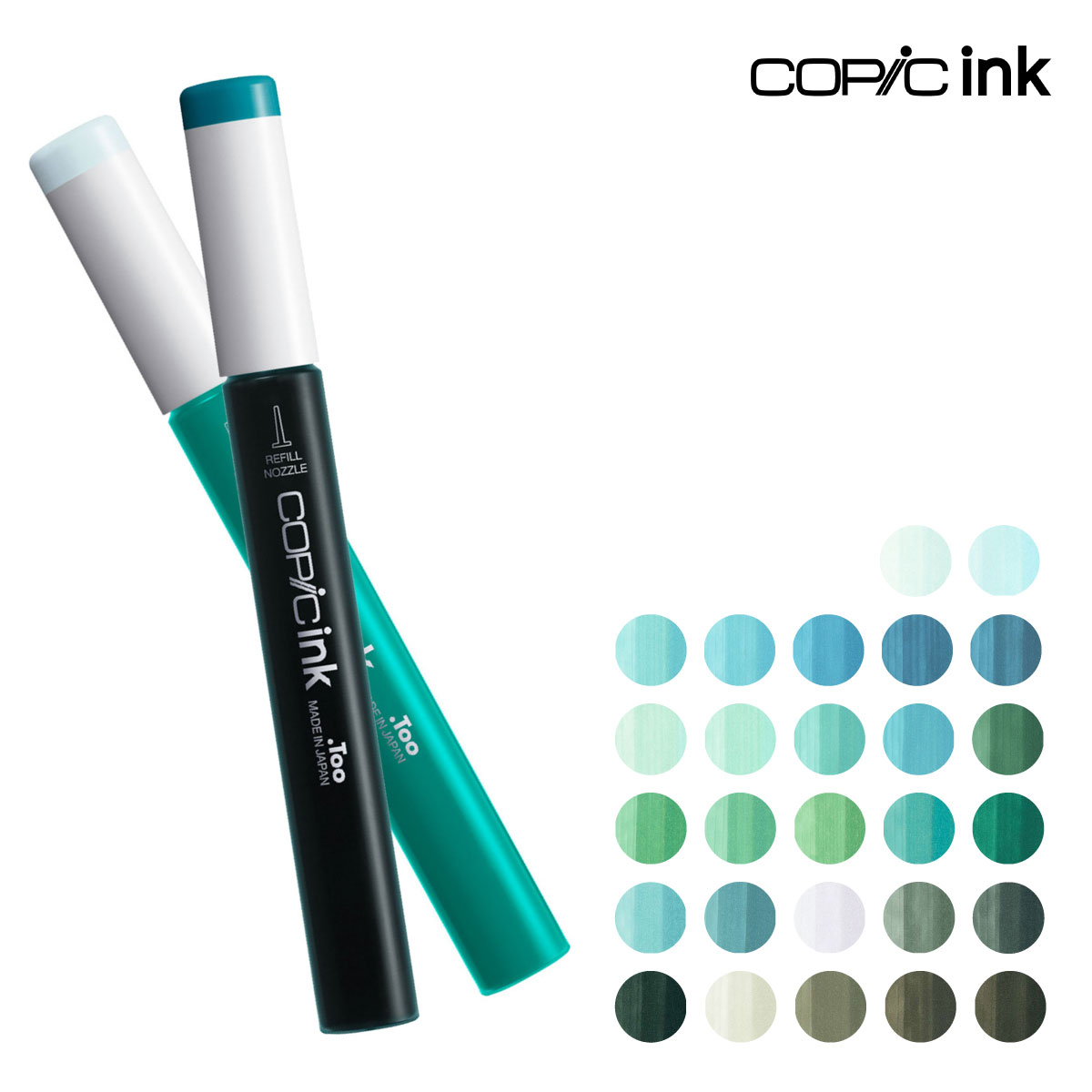 Too コピックインク  BG 青緑系 全27色(BG0000～BG99)