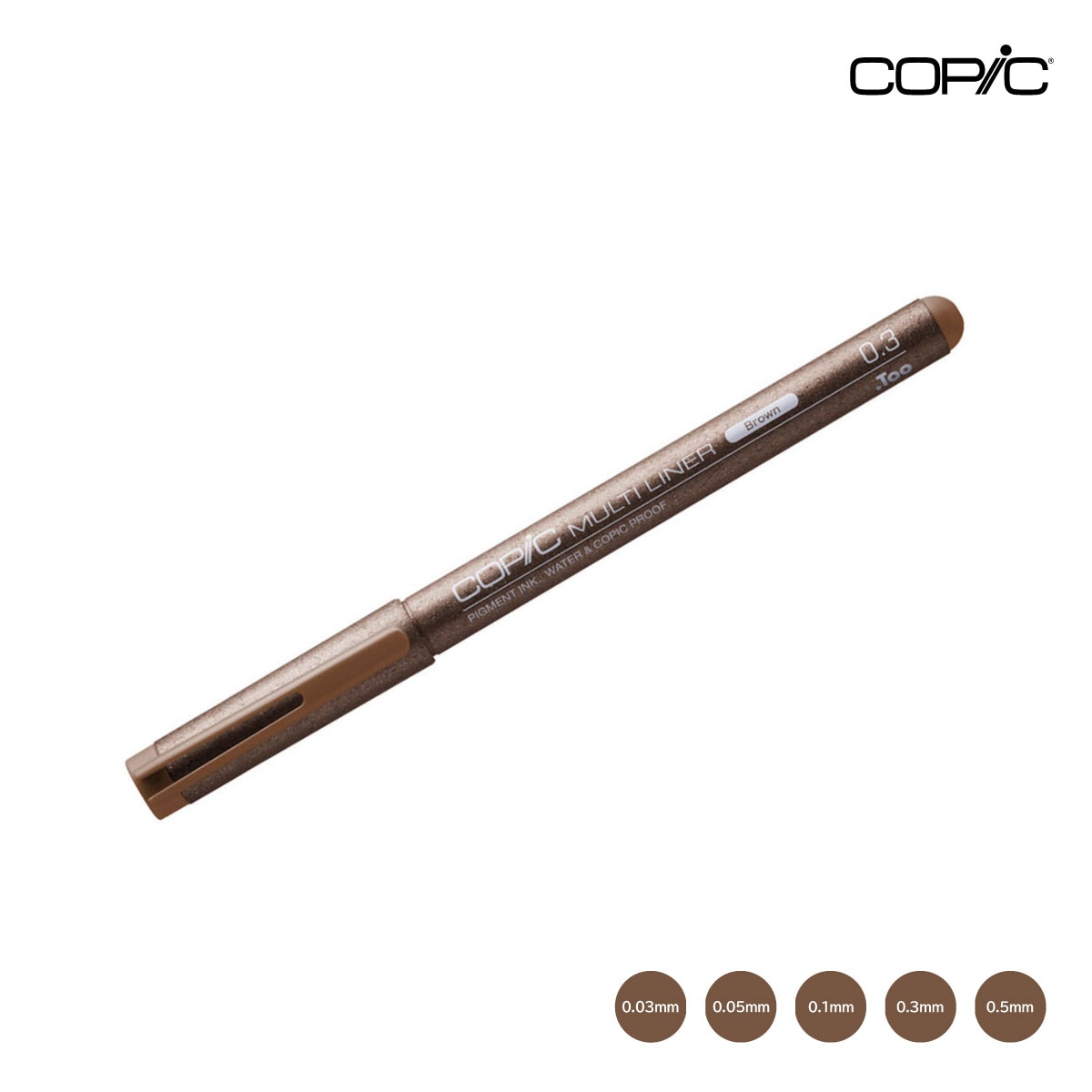 Too コピック マルチライナー ブラウン 全5サイズ