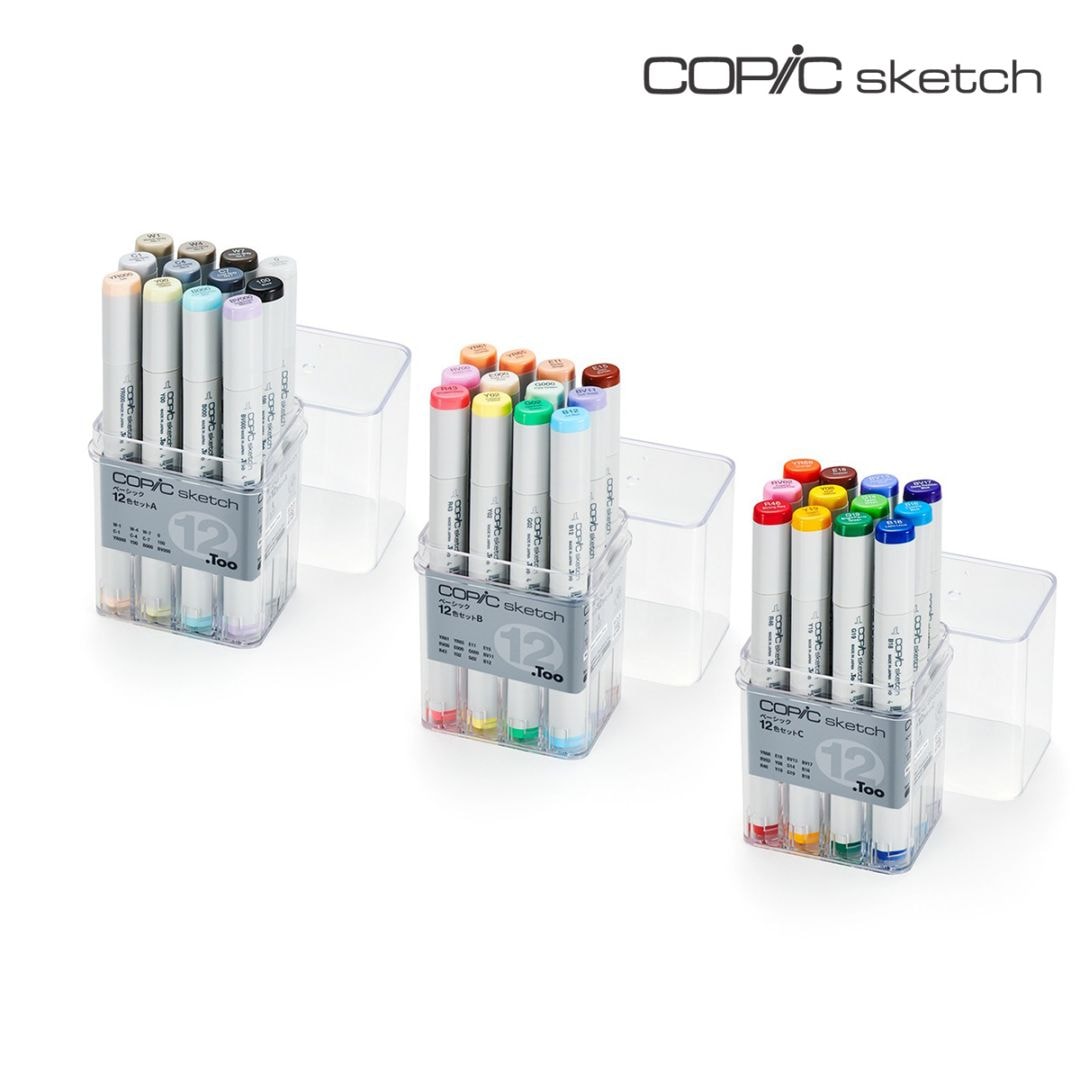Too コピックスケッチ ベーシック12色セット 全3種