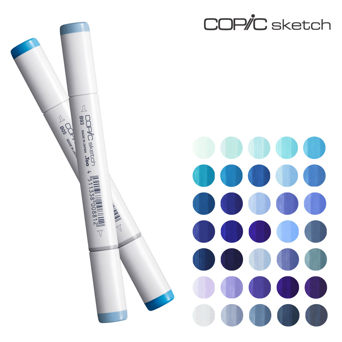 Too コピックスケッチ  B 青系 全35色(B0000～B99)