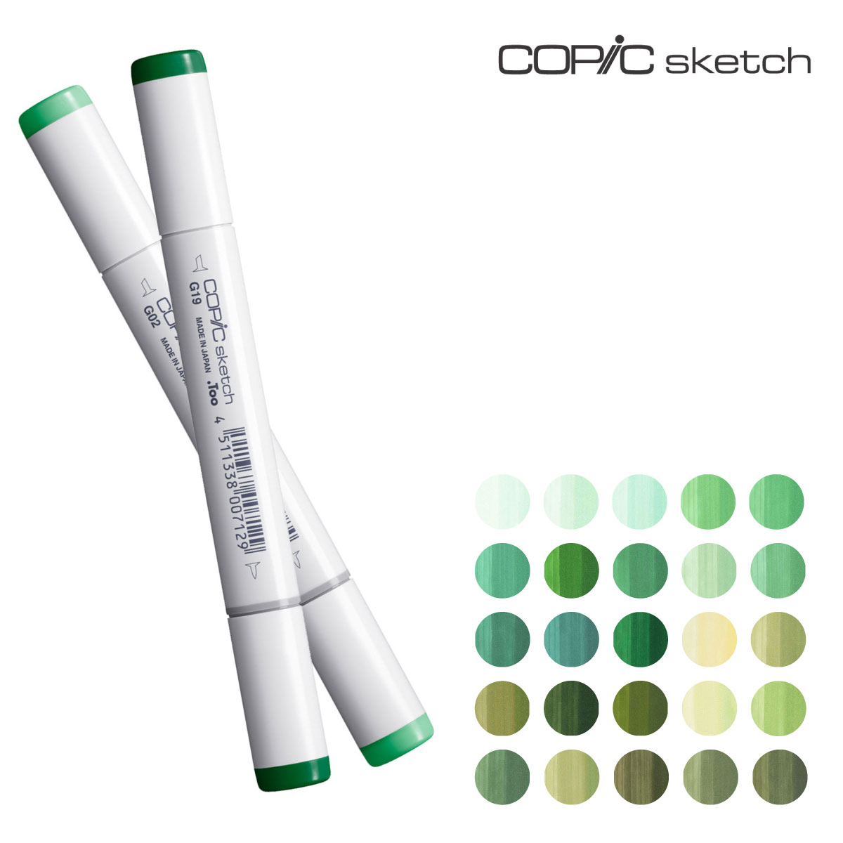 Too コピックスケッチ  G 緑系 全25色(G0000～G99)