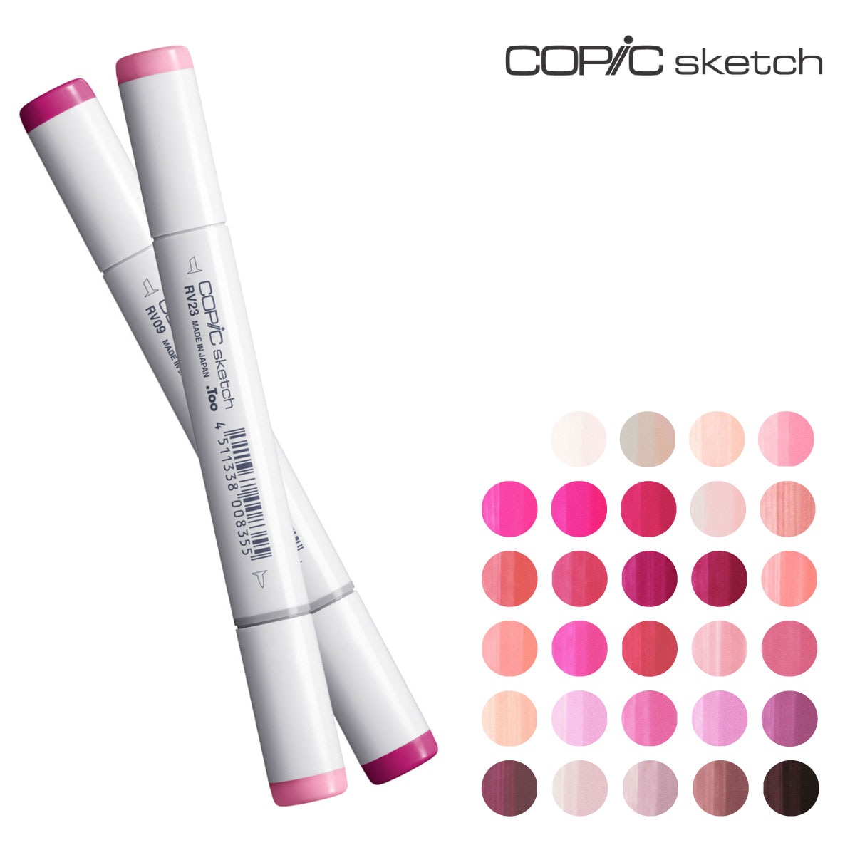 Too コピックスケッチ  RV 赤紫系 全29色(RV0000～RV99)