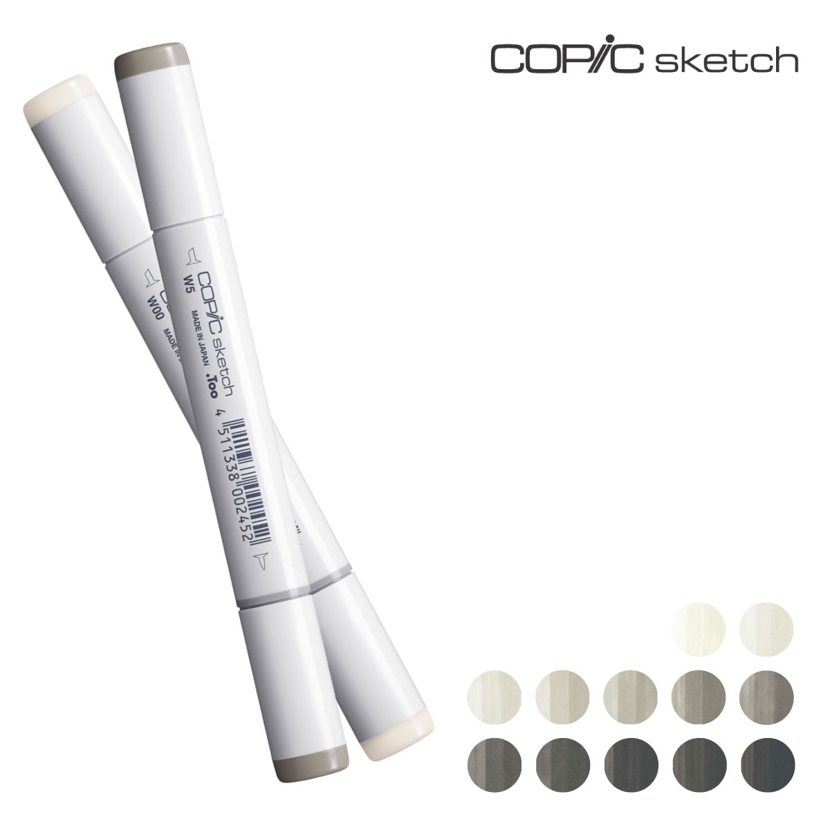 Too コピックスケッチ  W ウォームグレー 全12色(W-0～W-10)