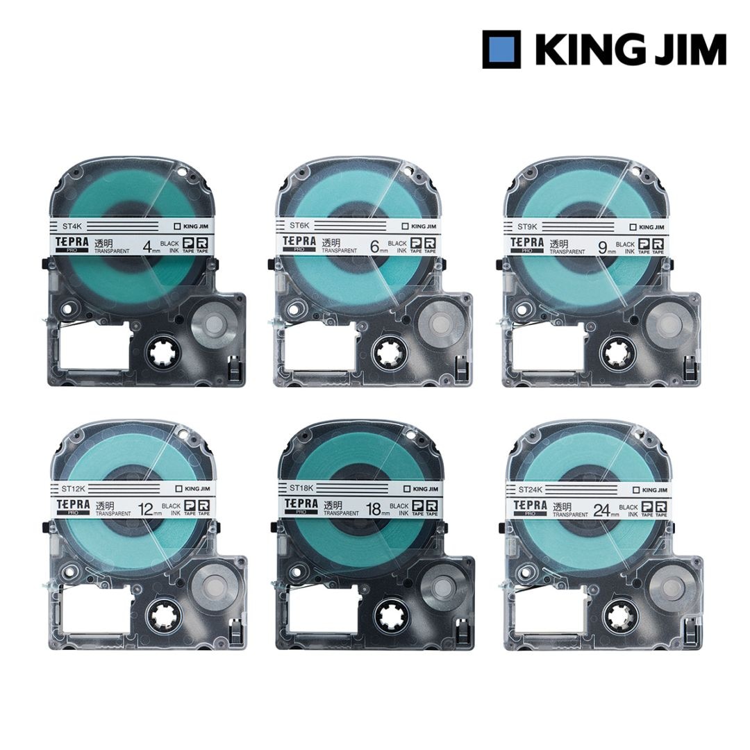 キングジム Kingjim PROテープカートリッジ・透明ラベル テープ幅全6種
