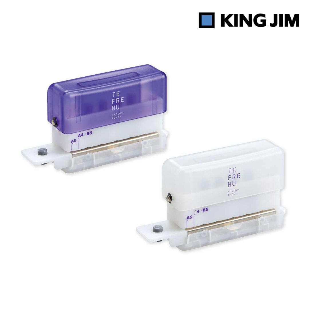 キングジム Kingjim テフレーヌ 4穴ミニパンチ 全2色