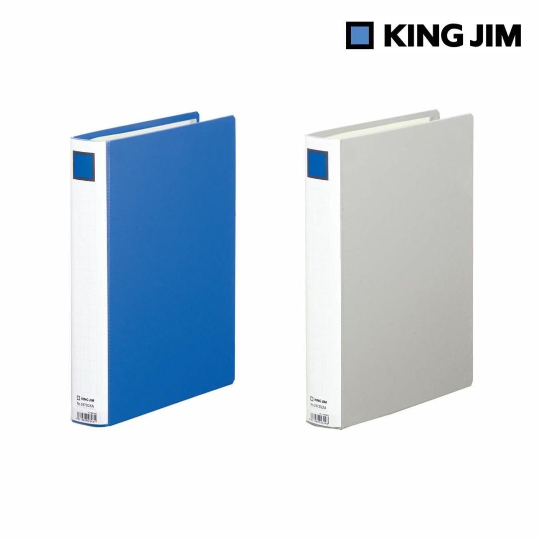 キングジム Kingjim キングファイル スーパードッチ(脱・着)イージーGX A4タテ型 とじ厚30mm 全2色