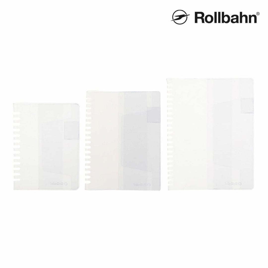 Rollbahn(ロルバーン) ポケット付メモカバークリア【リング用】 M/L/A5 全3種