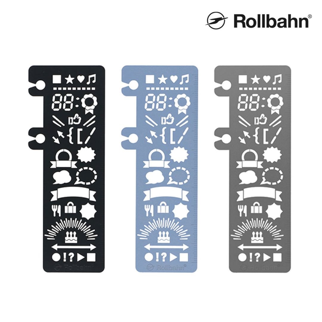 Rollbahn(ロルバーン) ポケット付メモ用テンプレート【リングに着脱可能】全3色